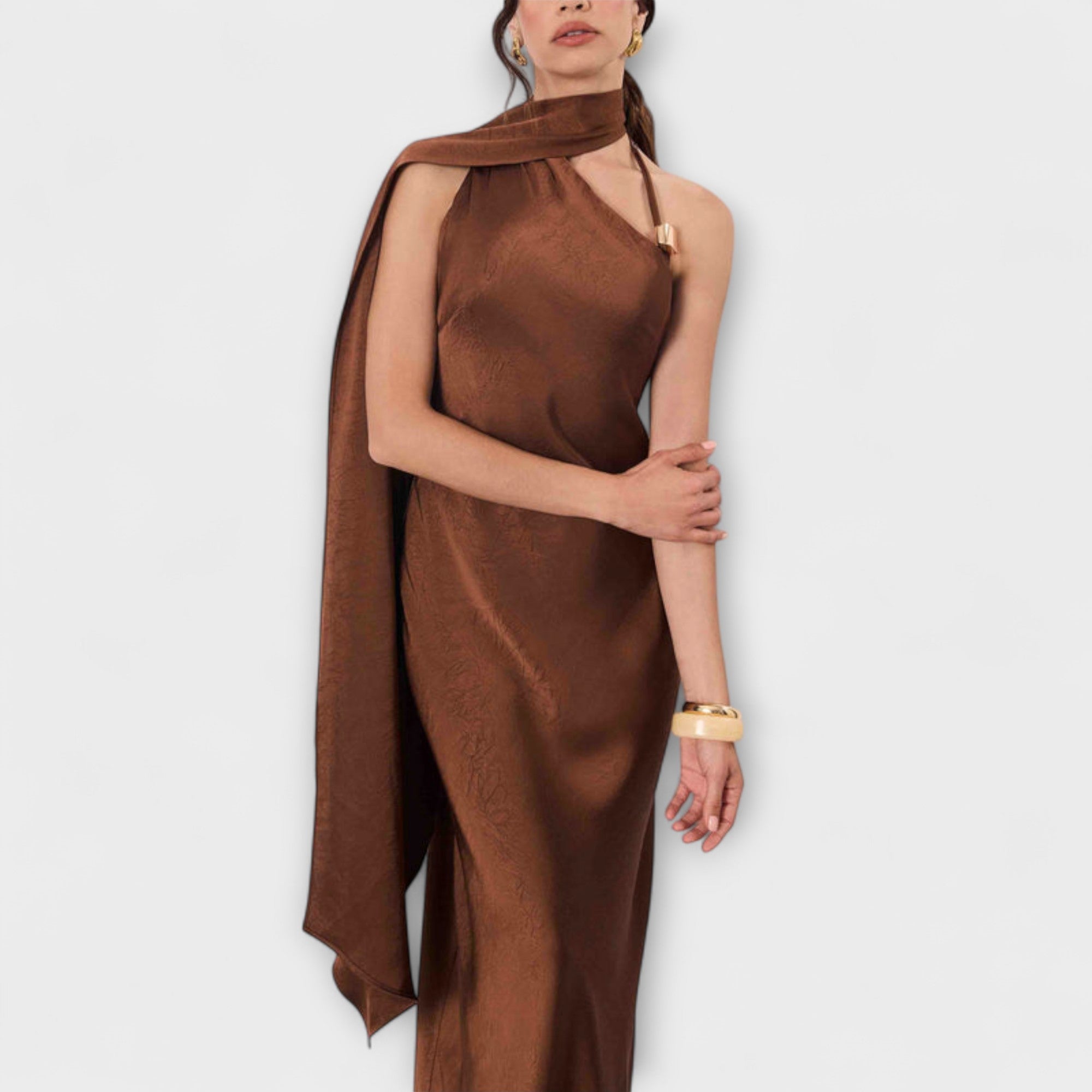Azura - Elegante Maxidress in Satin
