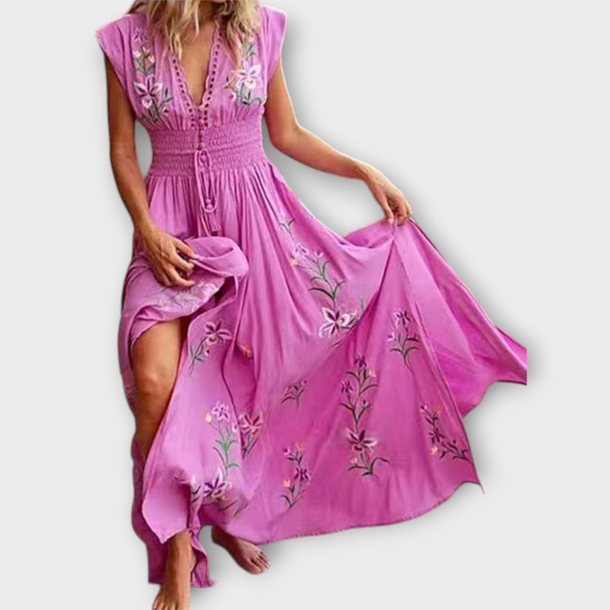 Felizia – Abito Boho con incantevoli ricami