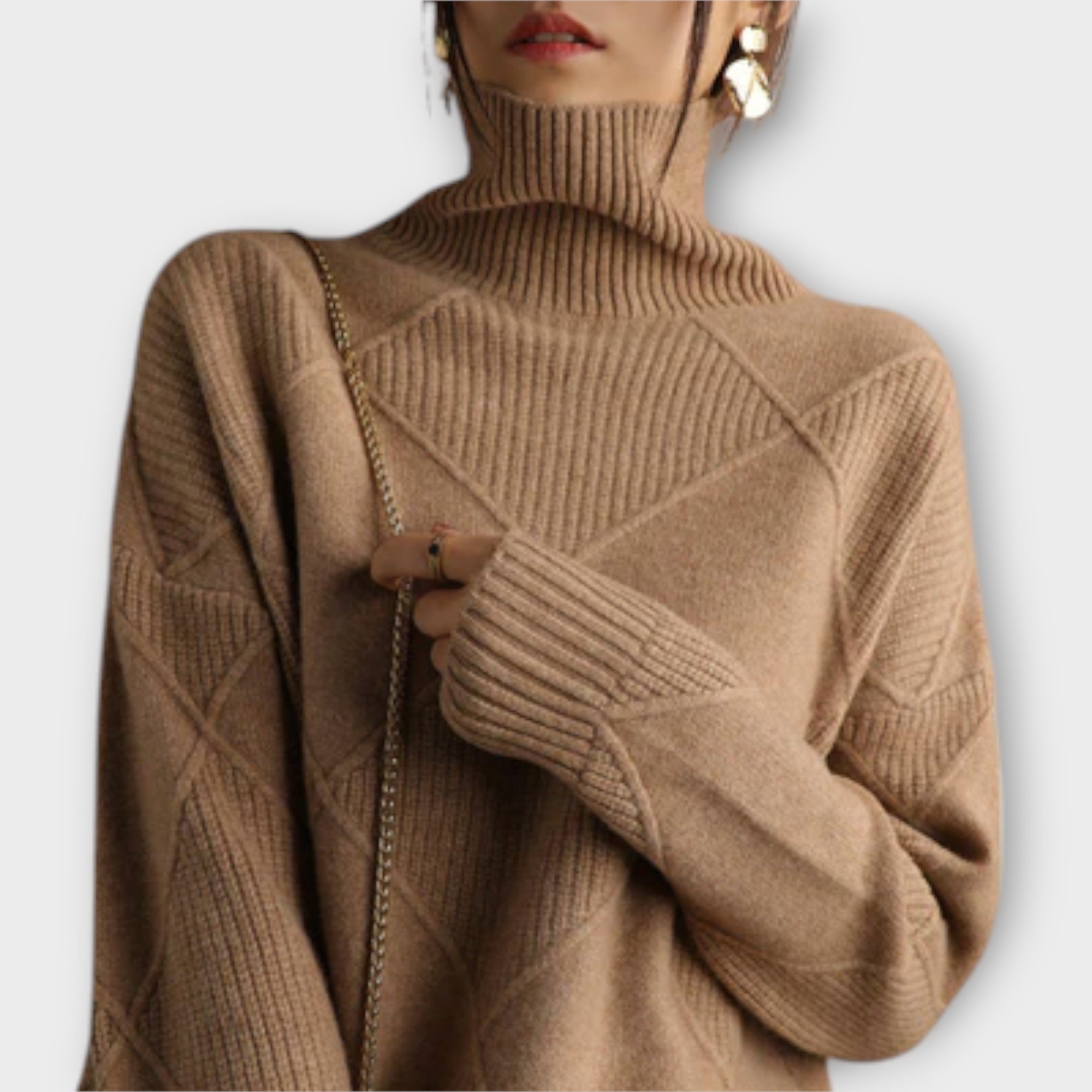 Melanie - Maglione con Collo Alto Confortevole