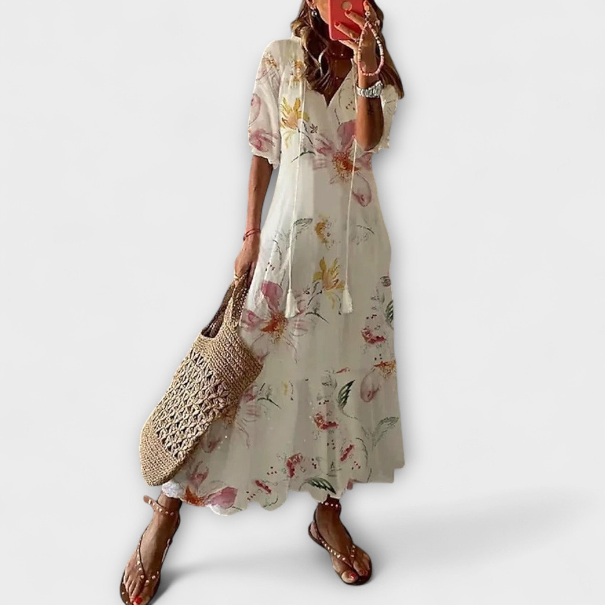 Anna – Abito Estivo Bohemien da Donna con Silhouette Fluttuante