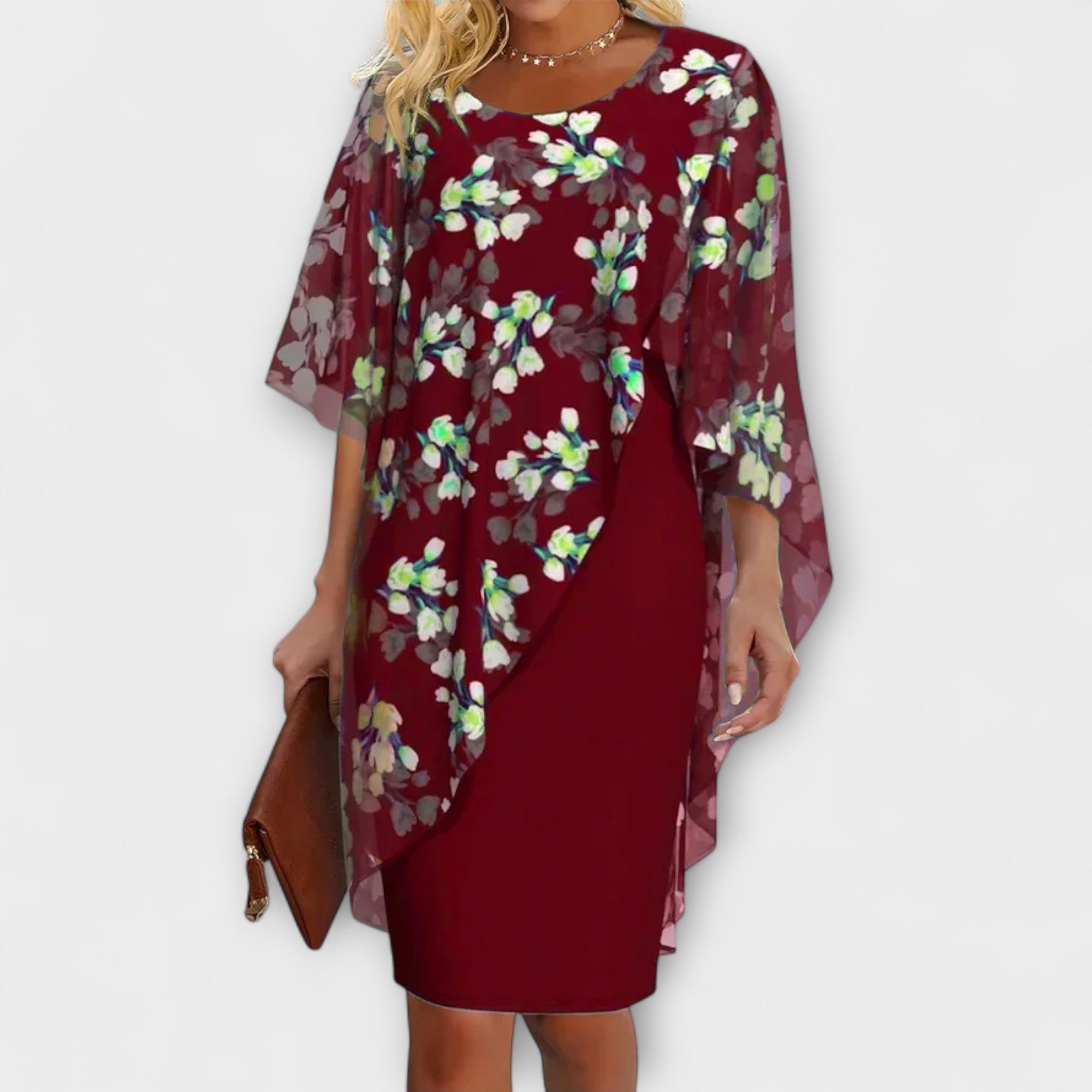 Lyanna - Abito da donna in chiffon floreale
