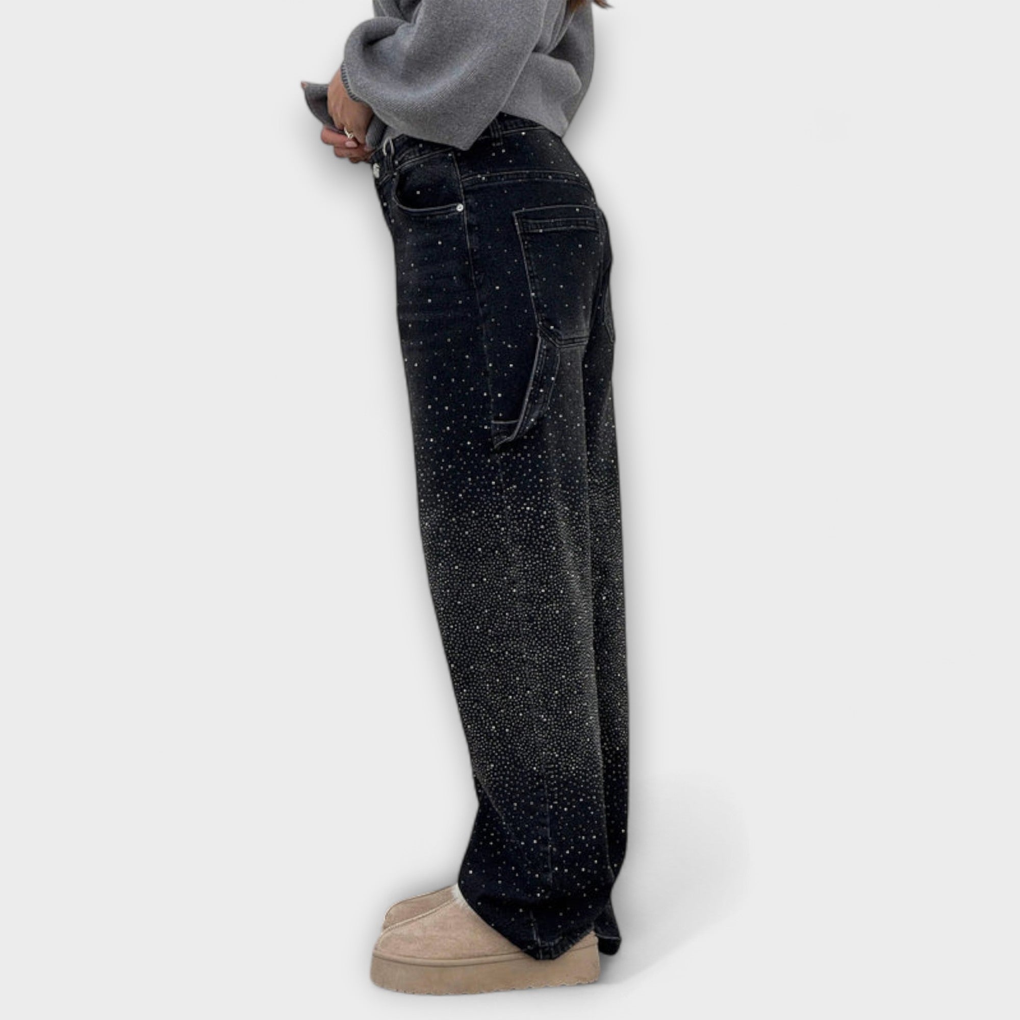 Fable - Jeans in Denim Shine Stile Balloon Carpenter