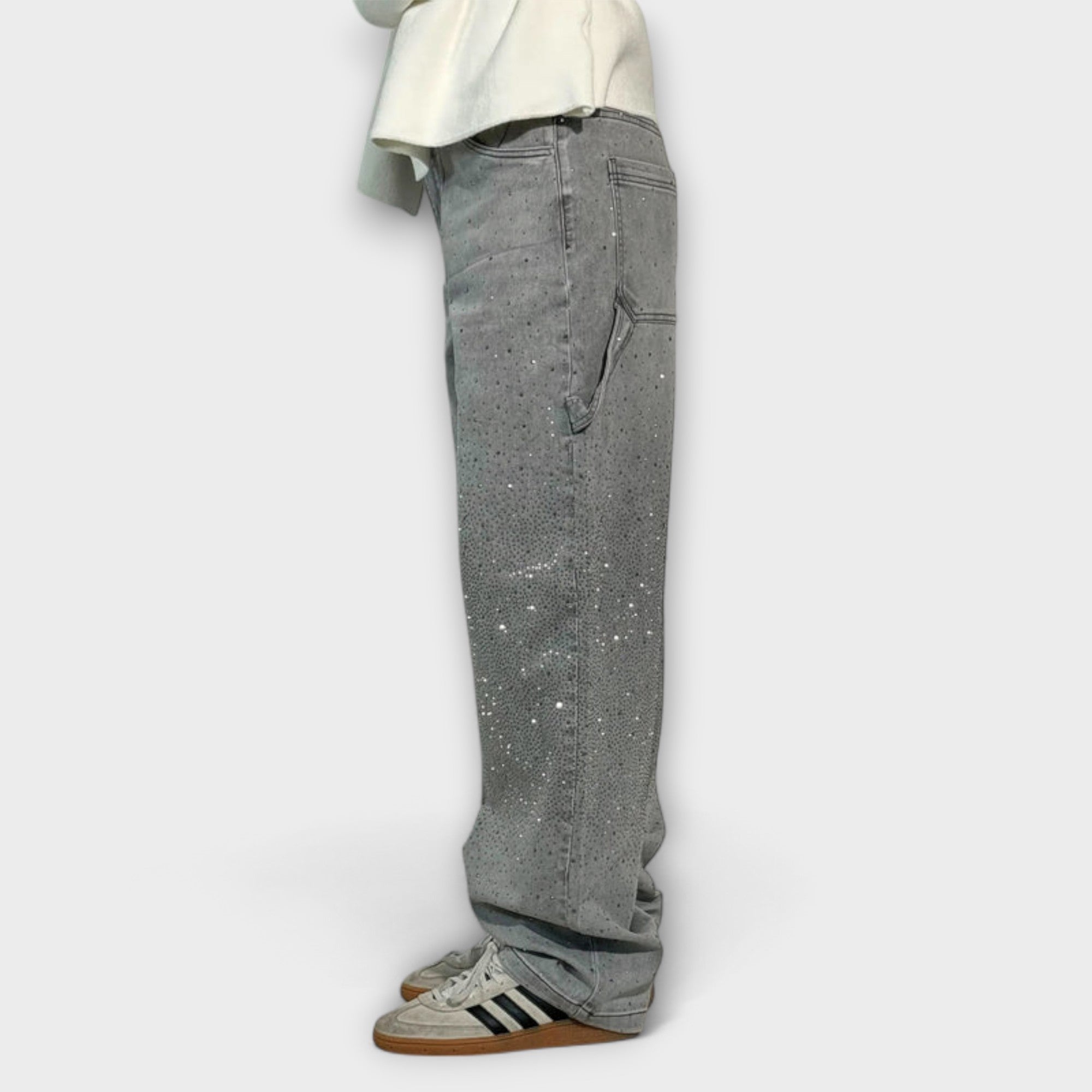 Fable - Jeans in Denim Shine Stile Balloon Carpenter