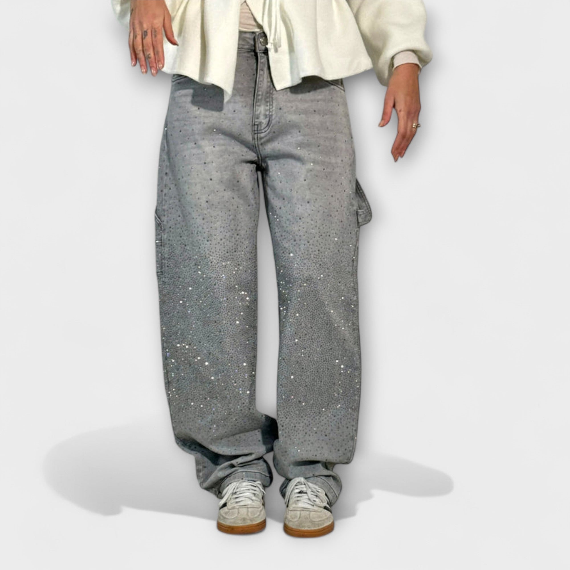 Fable - Jeans in Denim Shine Stile Balloon Carpenter