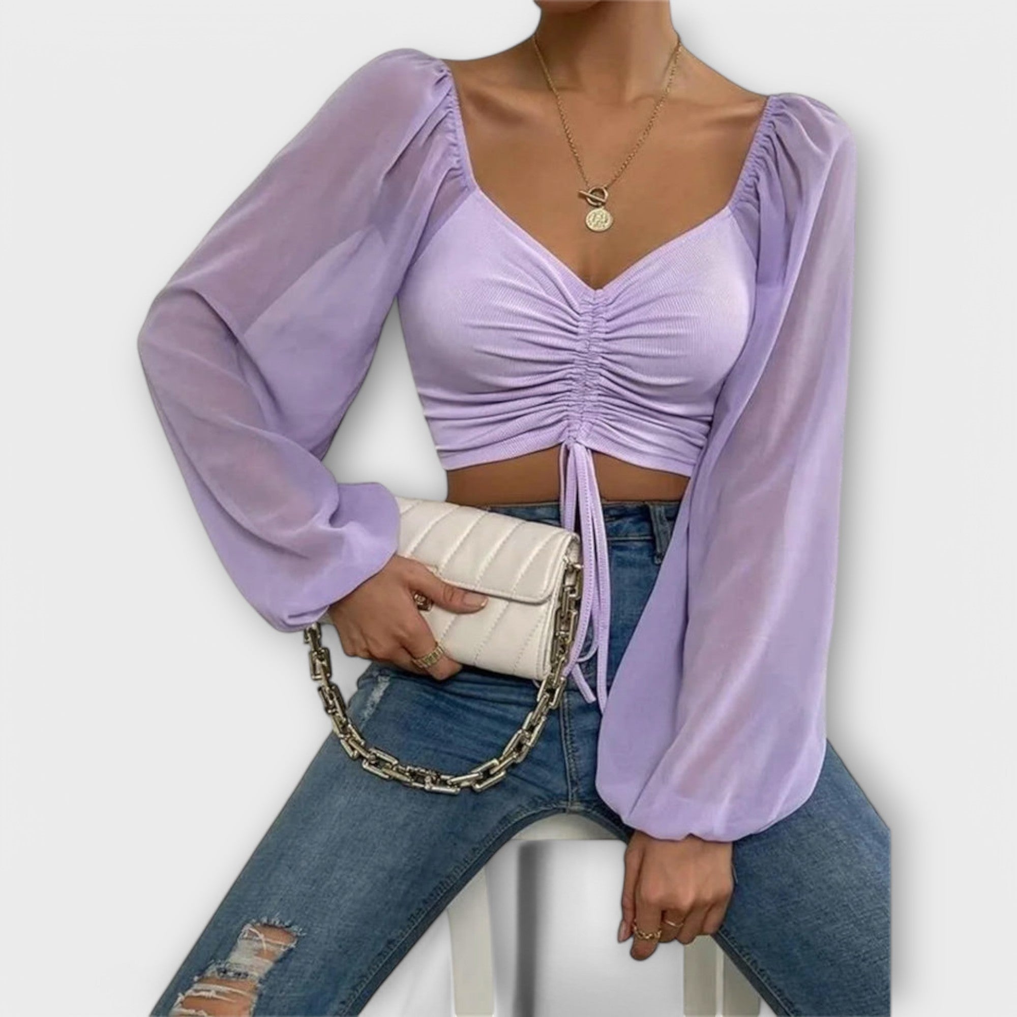 Jacqueline - Blusa da sera versatile