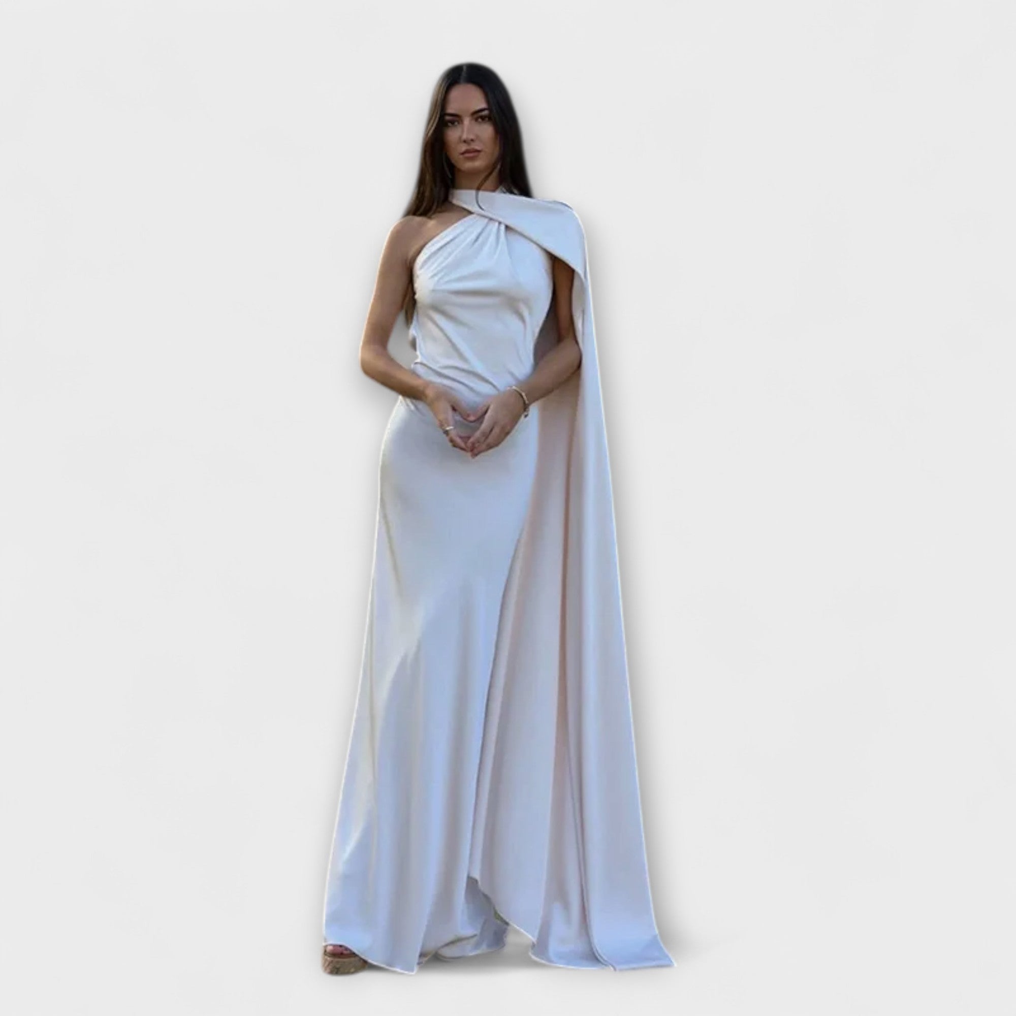 Elegante Maxibito Off-Shoulder Halter