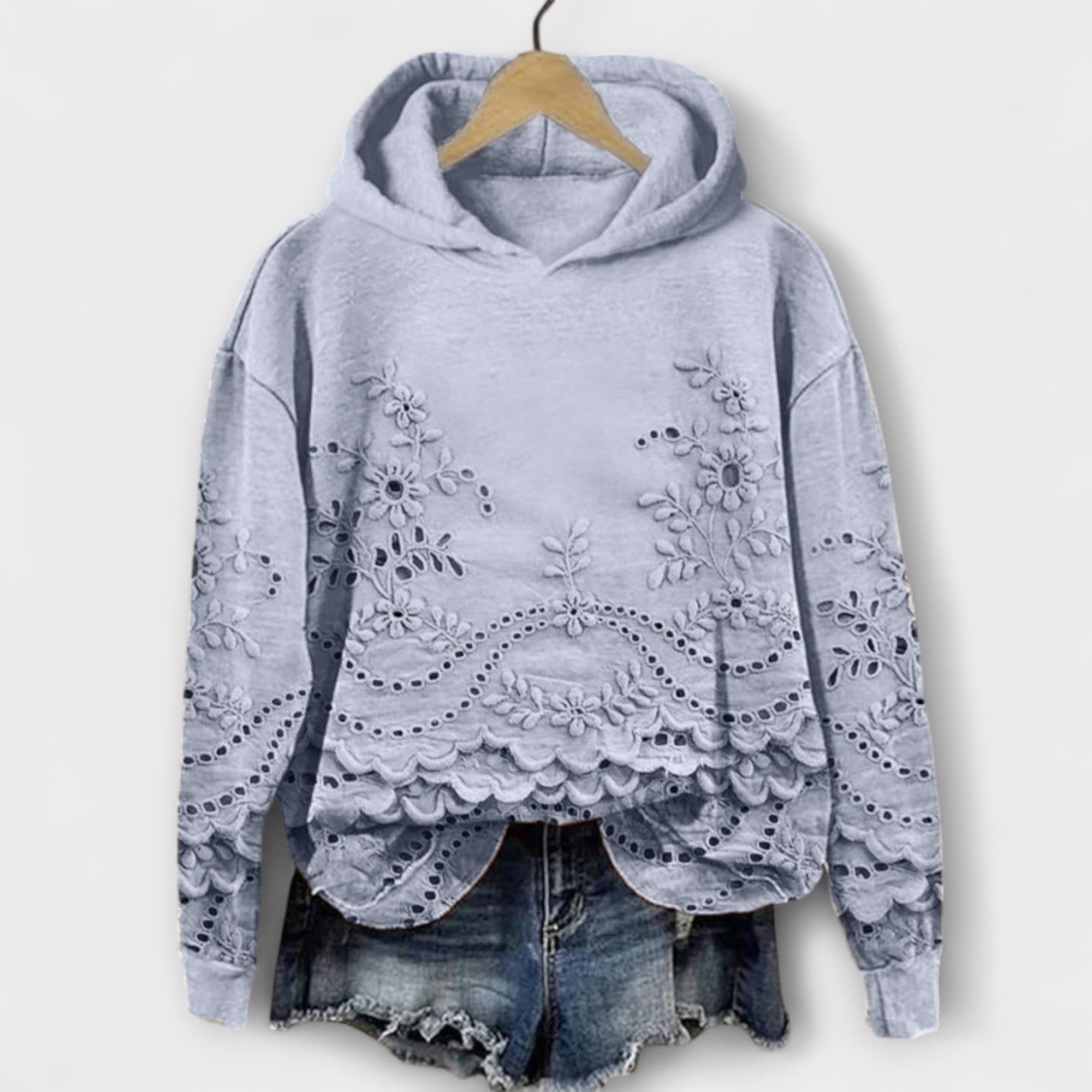 Grace – Felpa Vintage con Stampa Floreale