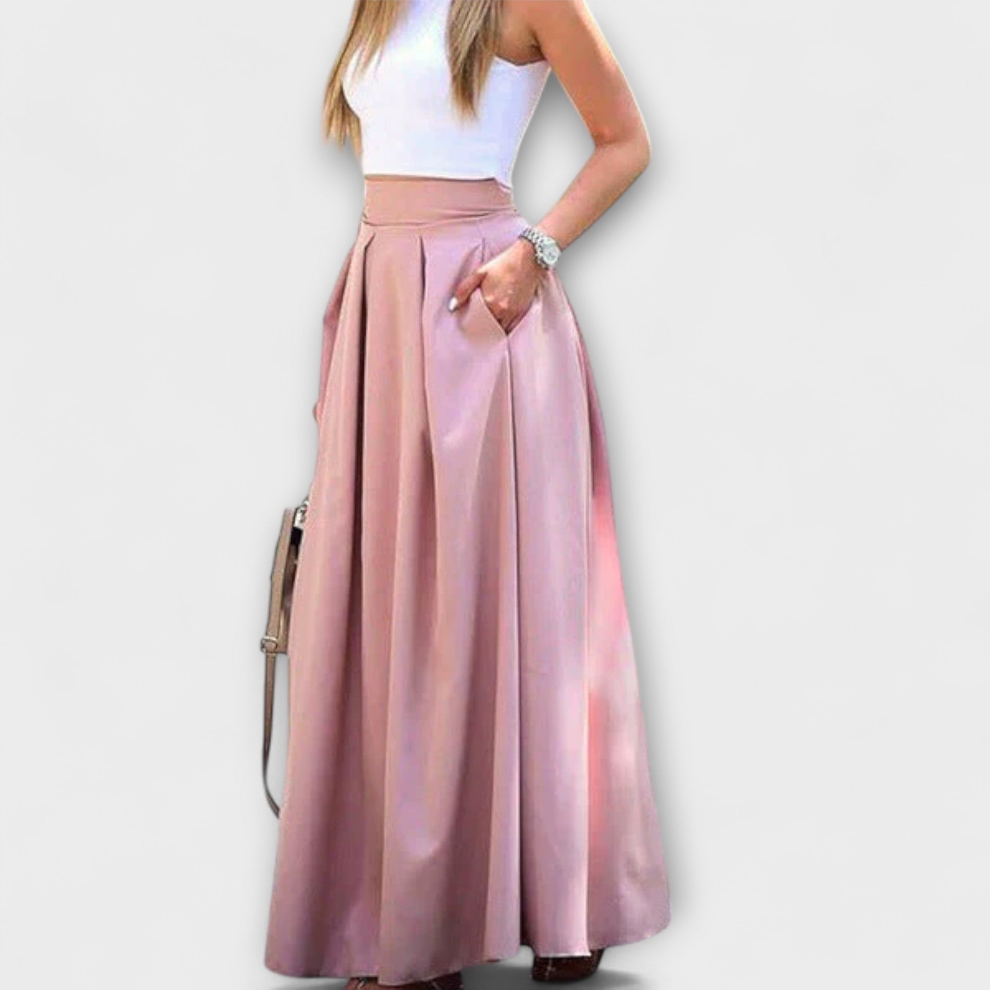 Tzafira – Gonna maxy elegante con vita alta