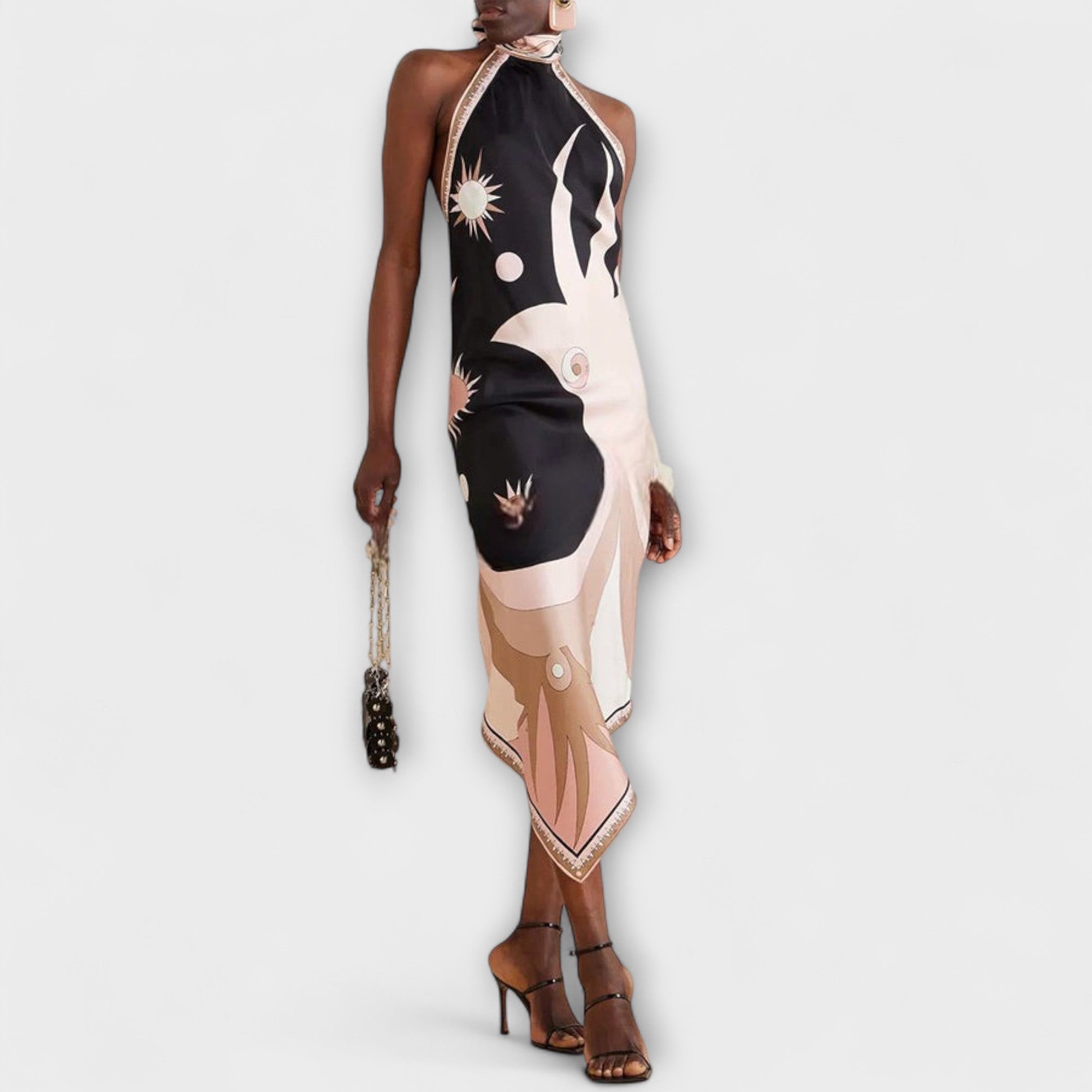 Ivy - Abito in Satin con Spalline Uniche