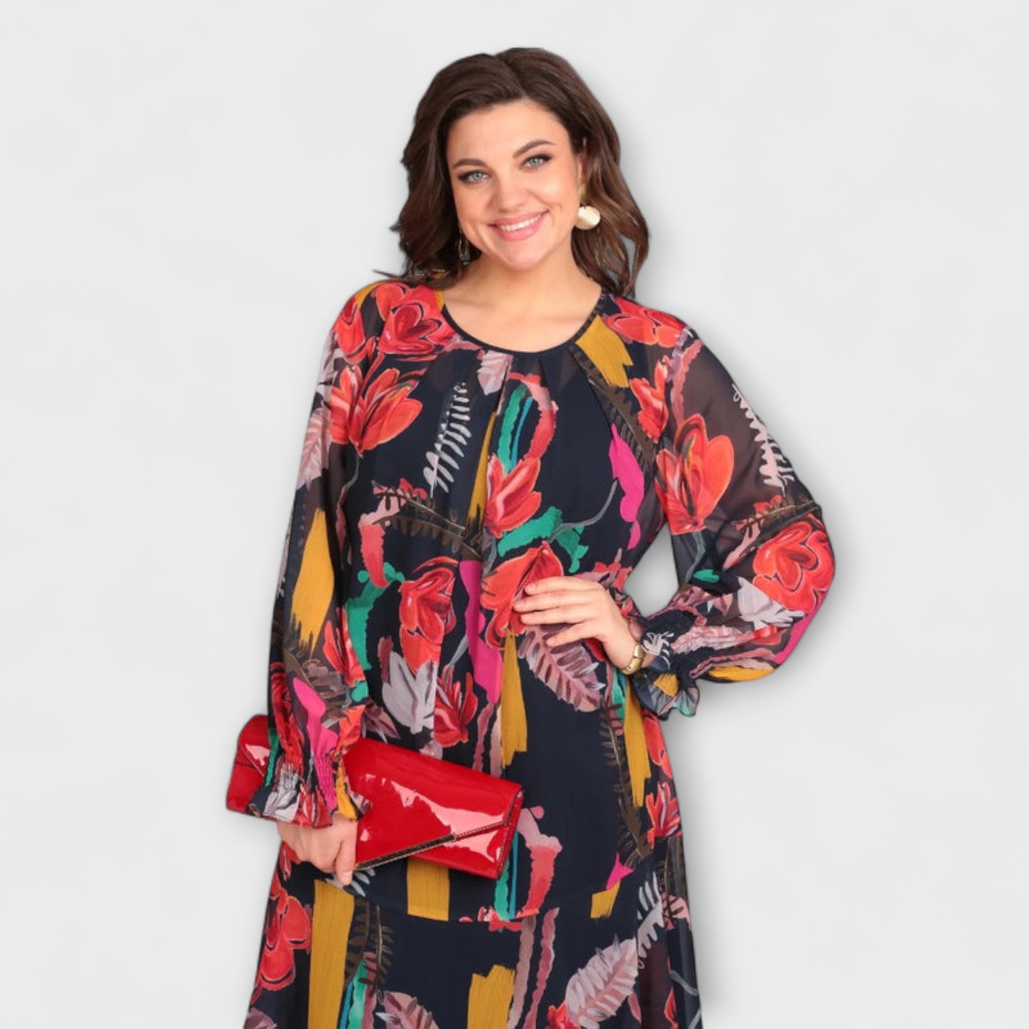 Caroline - Abito elegante in taglie forti per il massimo comfort