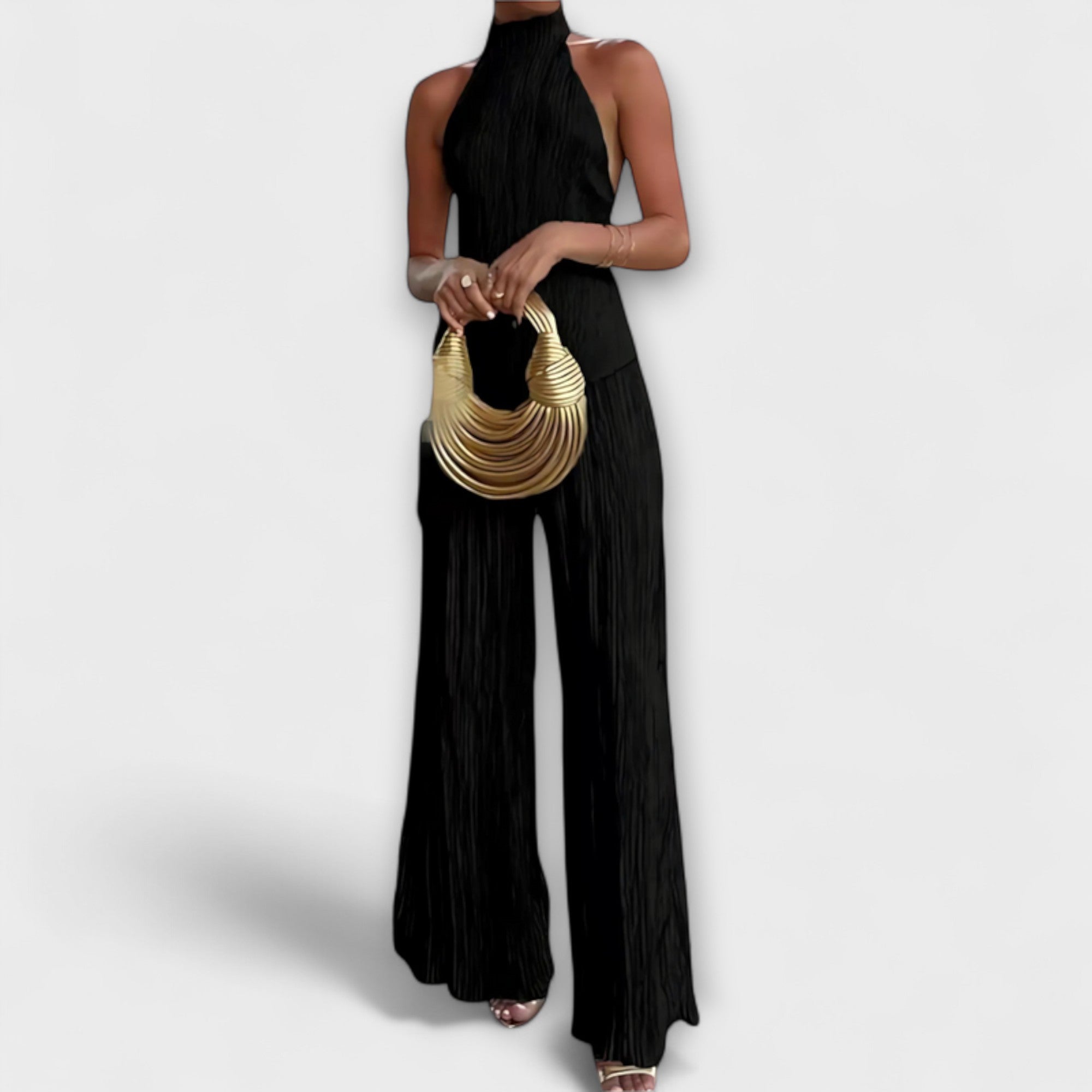 Pilarica - Elegante set plissettato asimmetrico