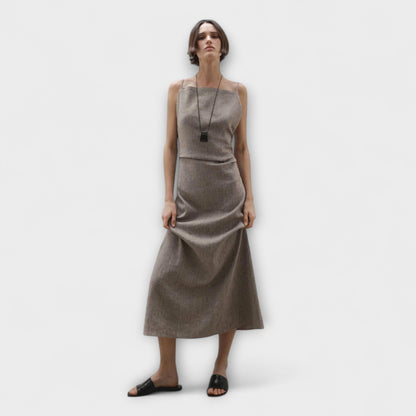 Clara - Abito Maxy Fluttuante in Mistura di Lino