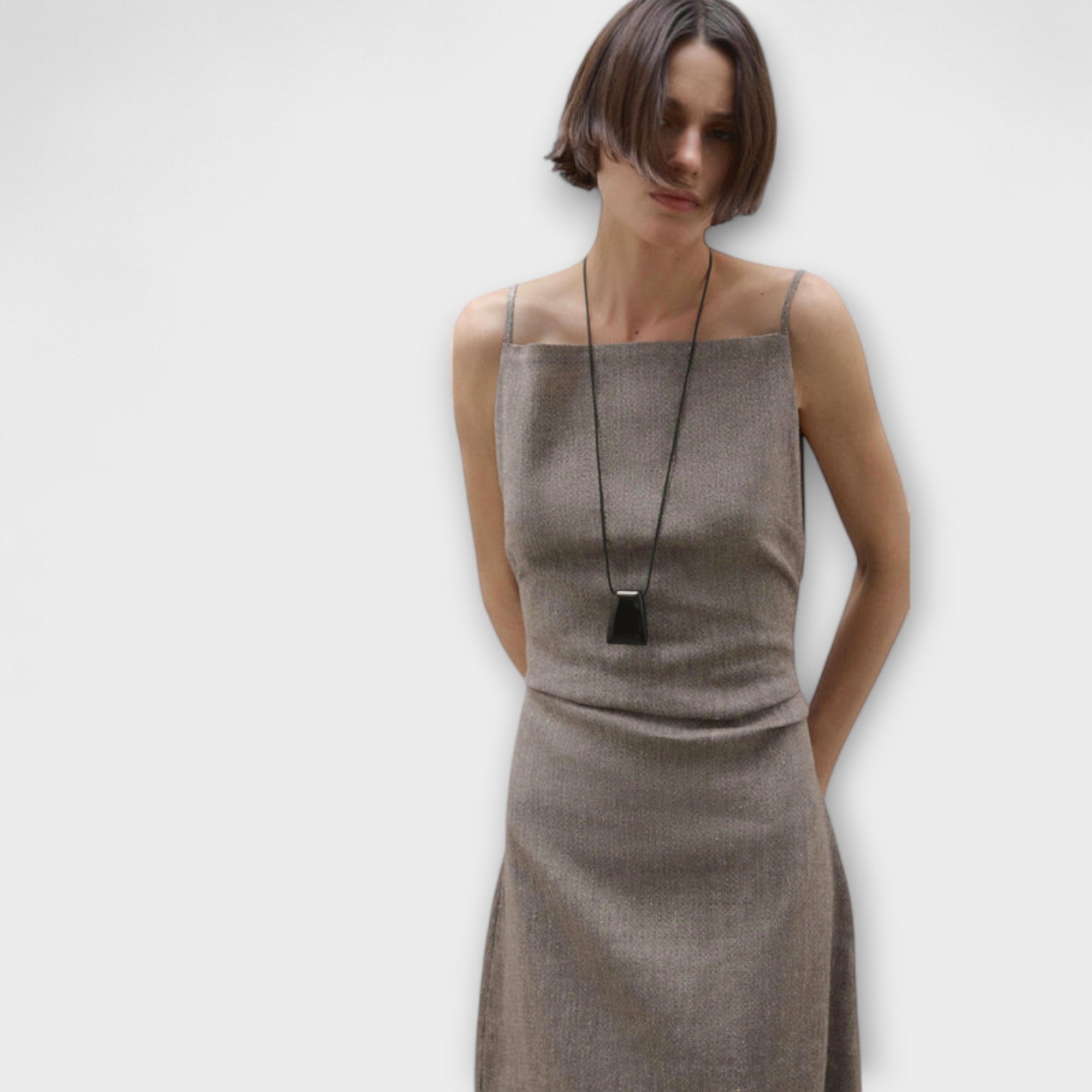 Clara - Abito Maxy Fluttuante in Mistura di Lino