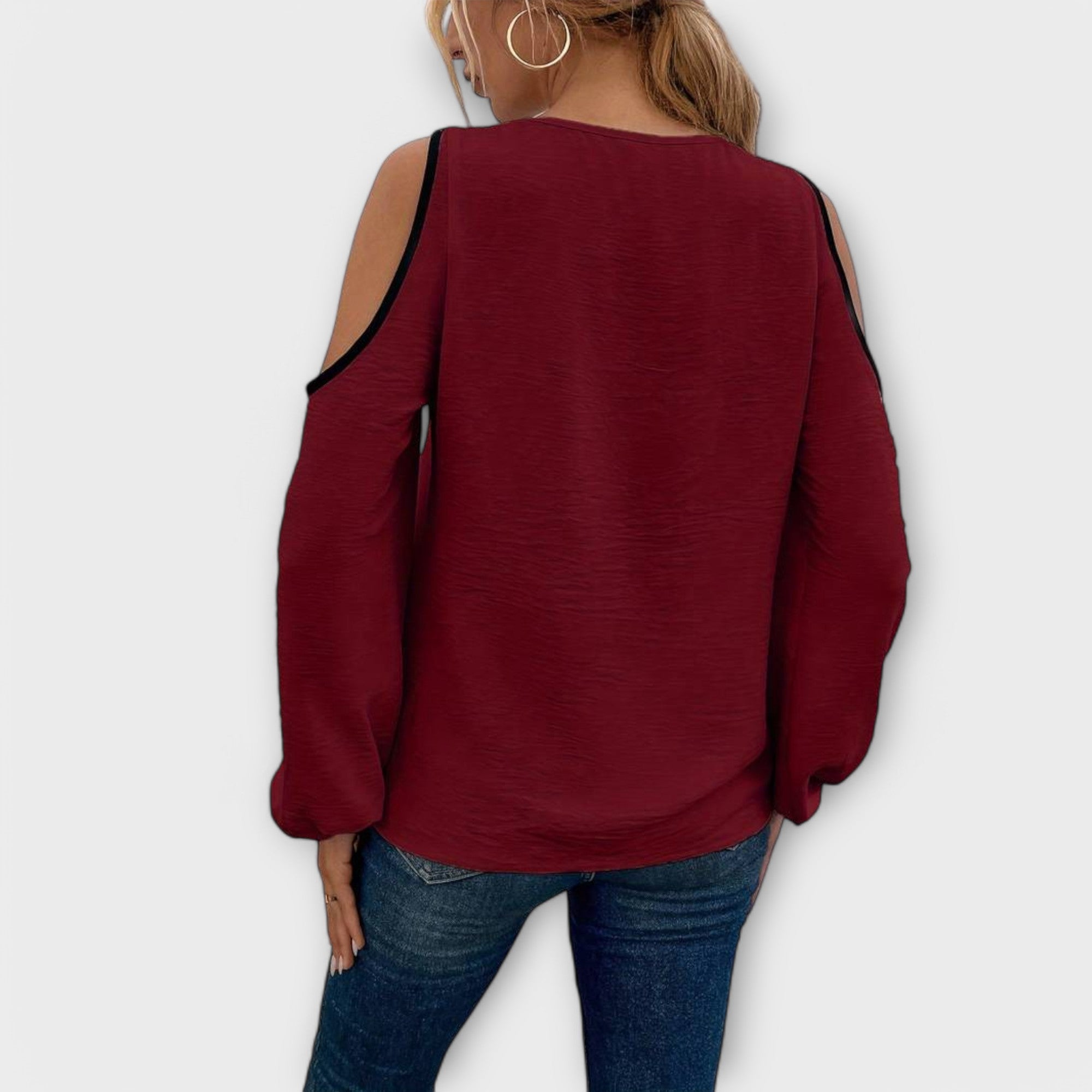 Scarlett - Blusa con scollatura quadrata