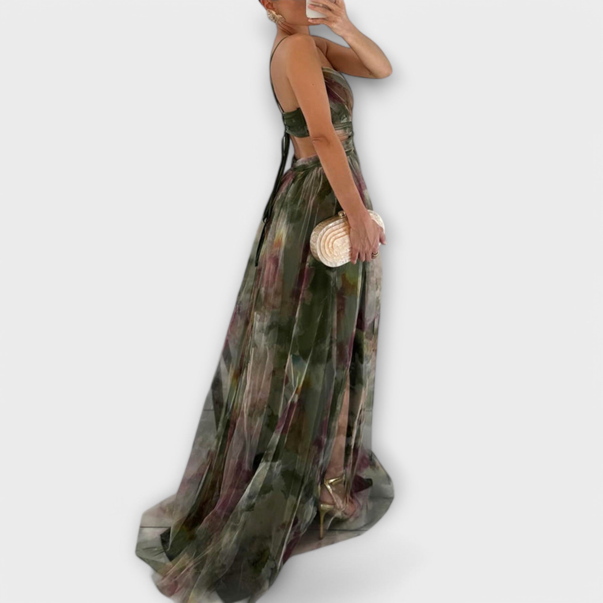 Abito Maxy Annai in Mesh - Elegante e Scolpito