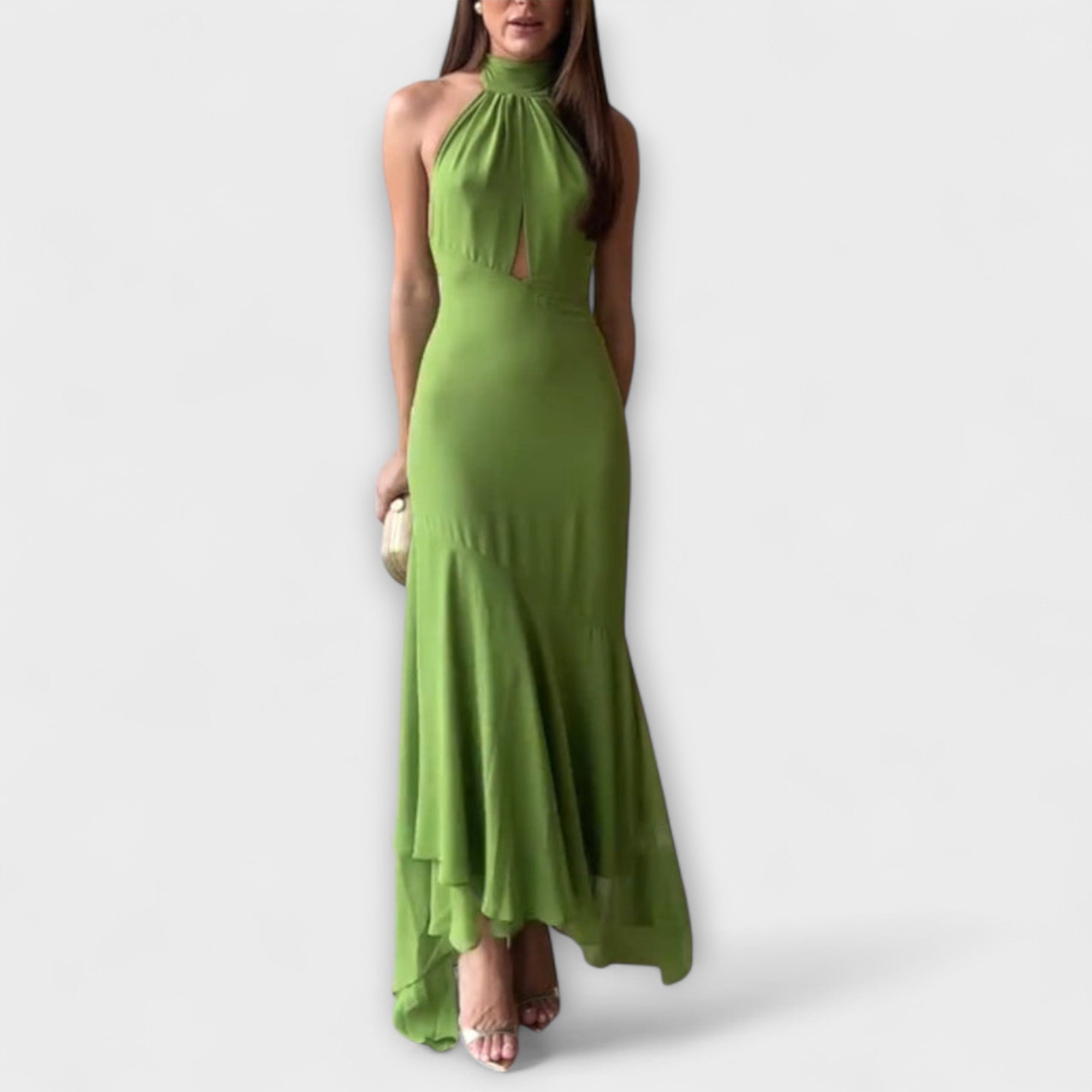 Elodie - Elegante abito lungo asimmetrico
