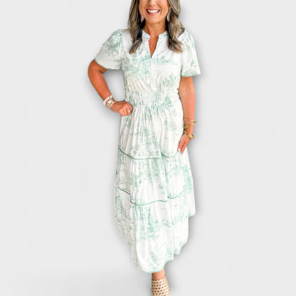 Eliza - Abito Maxi in Toile Senza Tempo