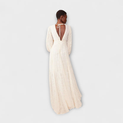 Elsa - Abito Maxi Crema di Allegory