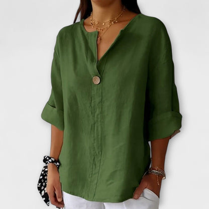 Nicole - Blusa elegante con scollatura a V
