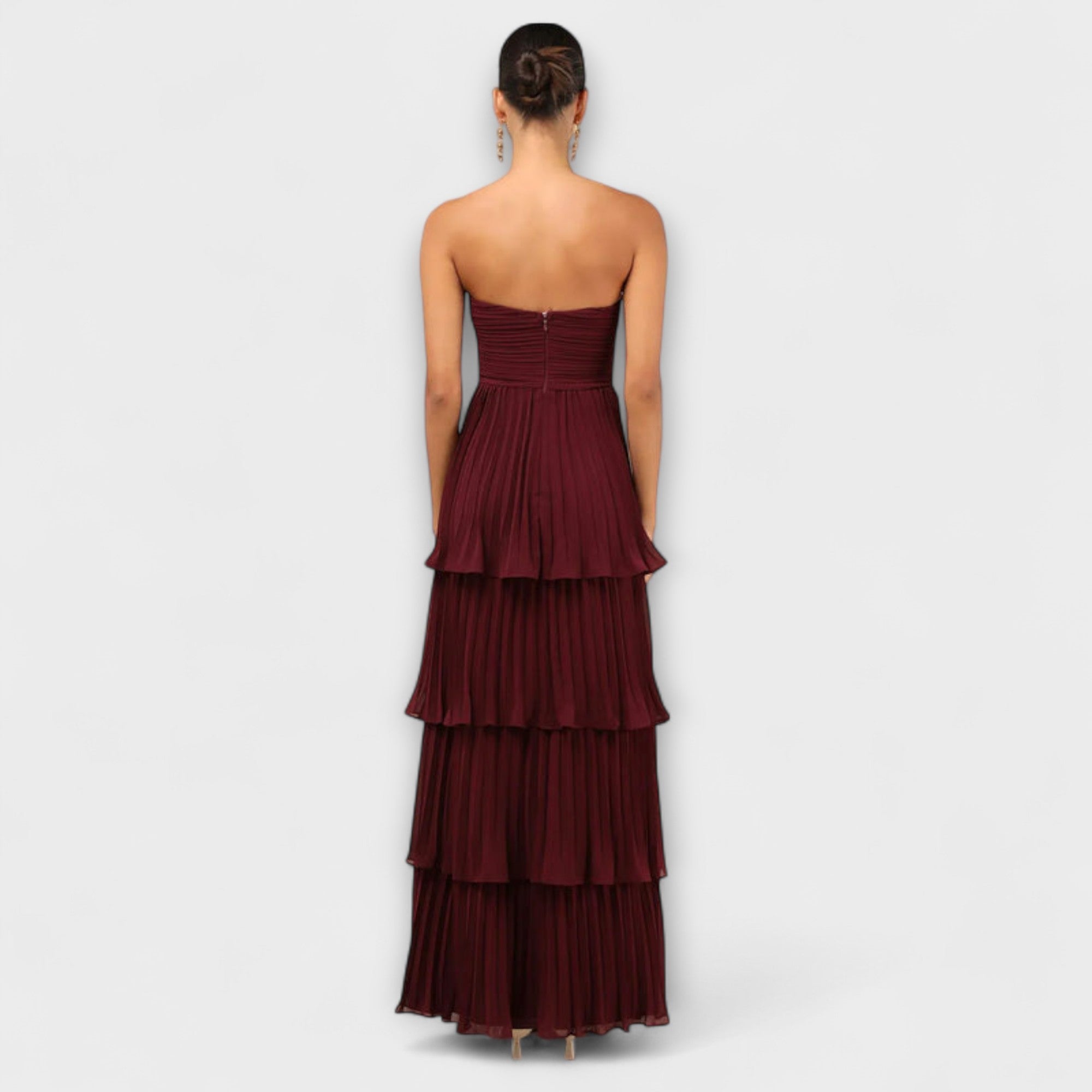 Lorena - Abito maxy senza spalline a strati