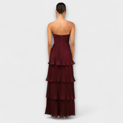 Lorena - Abito maxy senza spalline a strati
