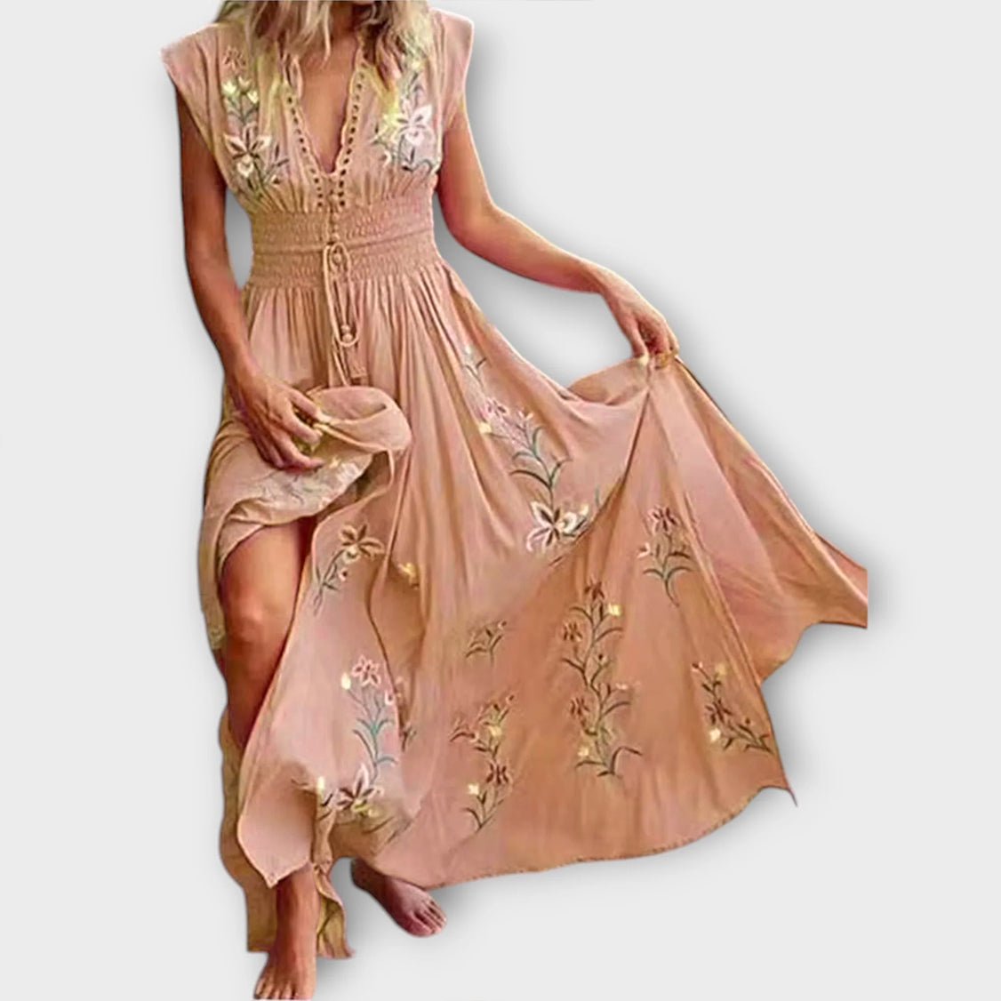 Felizia – Abito Boho con incantevoli ricami