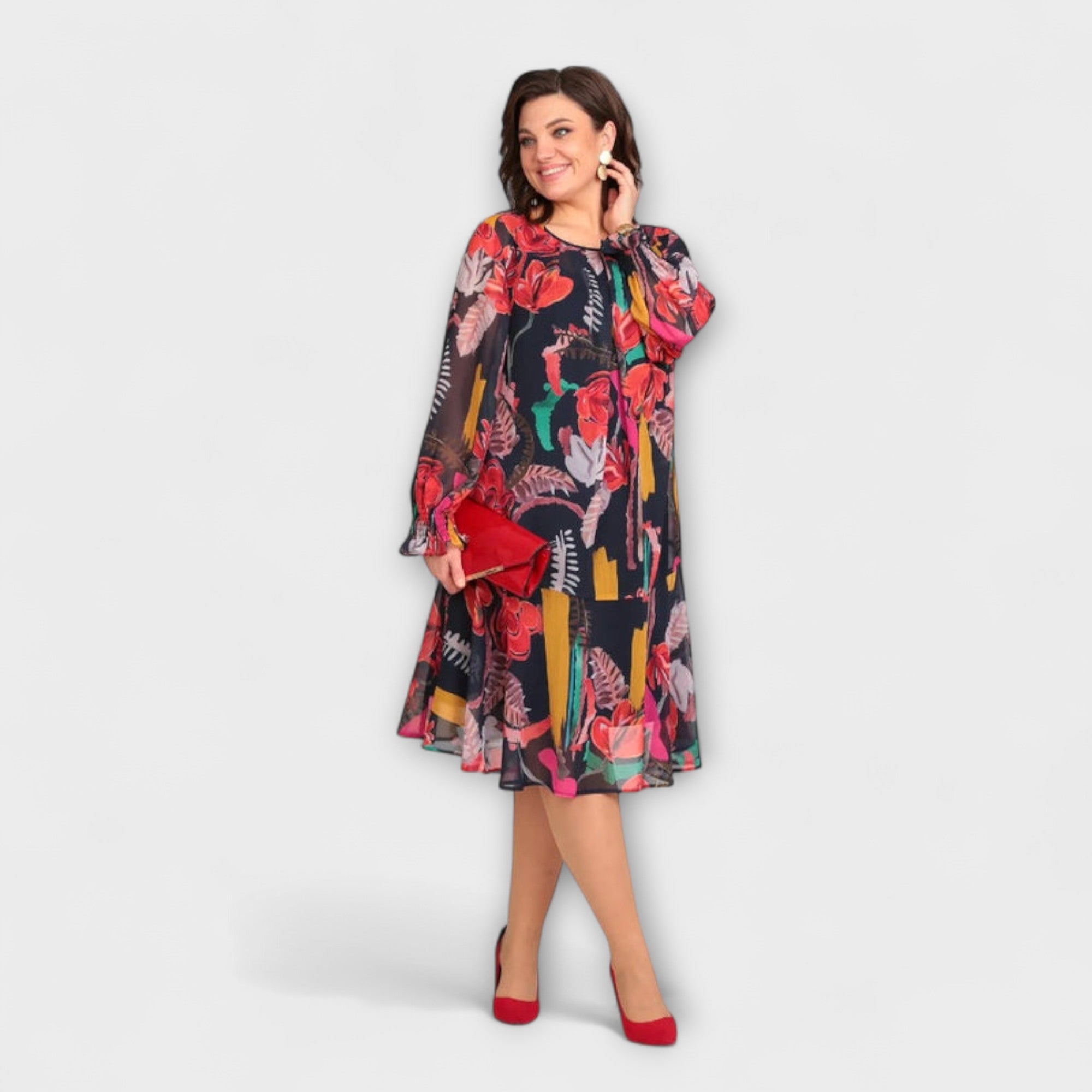 Caroline - Abito elegante in taglie forti per il massimo comfort