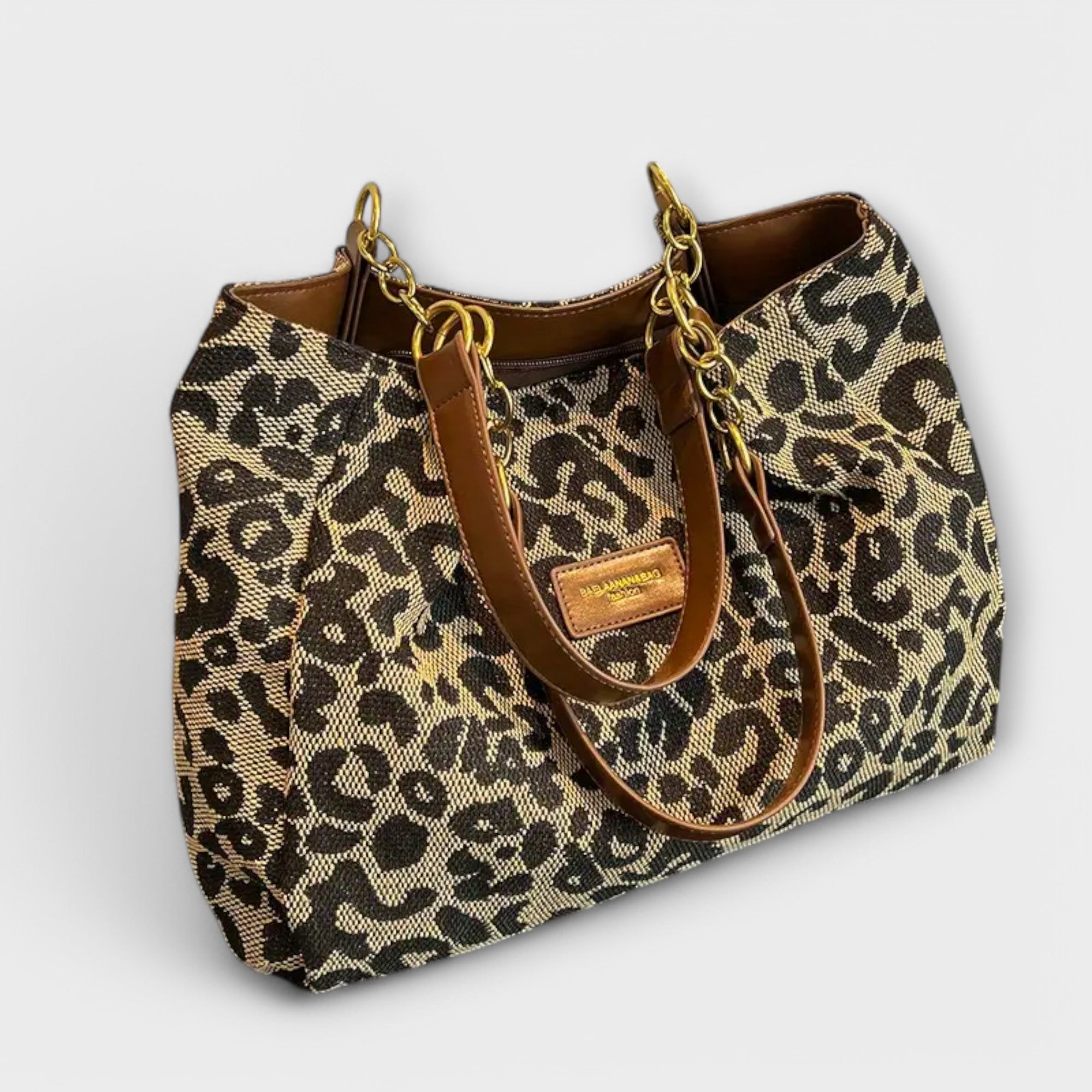 Aurellia. - Borsa a Tracolla in Tela Leopardata