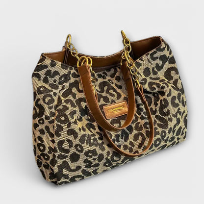 Aurellia. - Borsa a Tracolla in Tela Leopardata