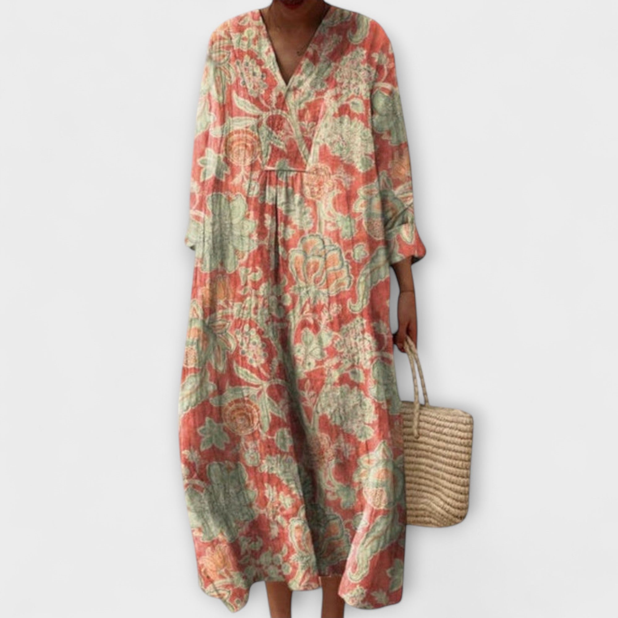 Thaleia – Abito midi in design floreale vintage
