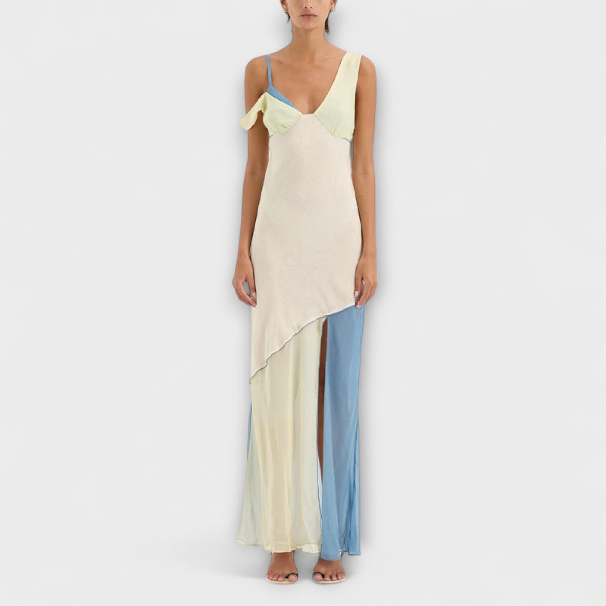 Alora - Vestito Midi Thames con Dettagli Splice
