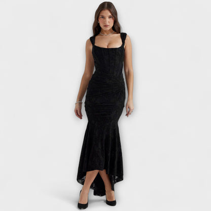 Renske - Abito lungo con corsetto elegante e raffinato