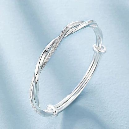 Bracciale in argento intrecciato