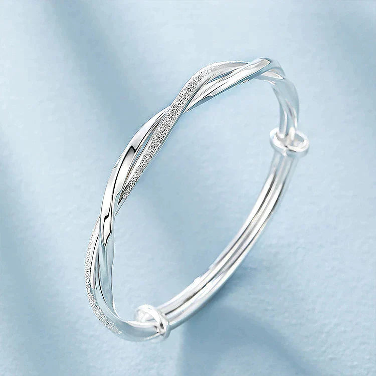 Bracciale in argento intrecciato