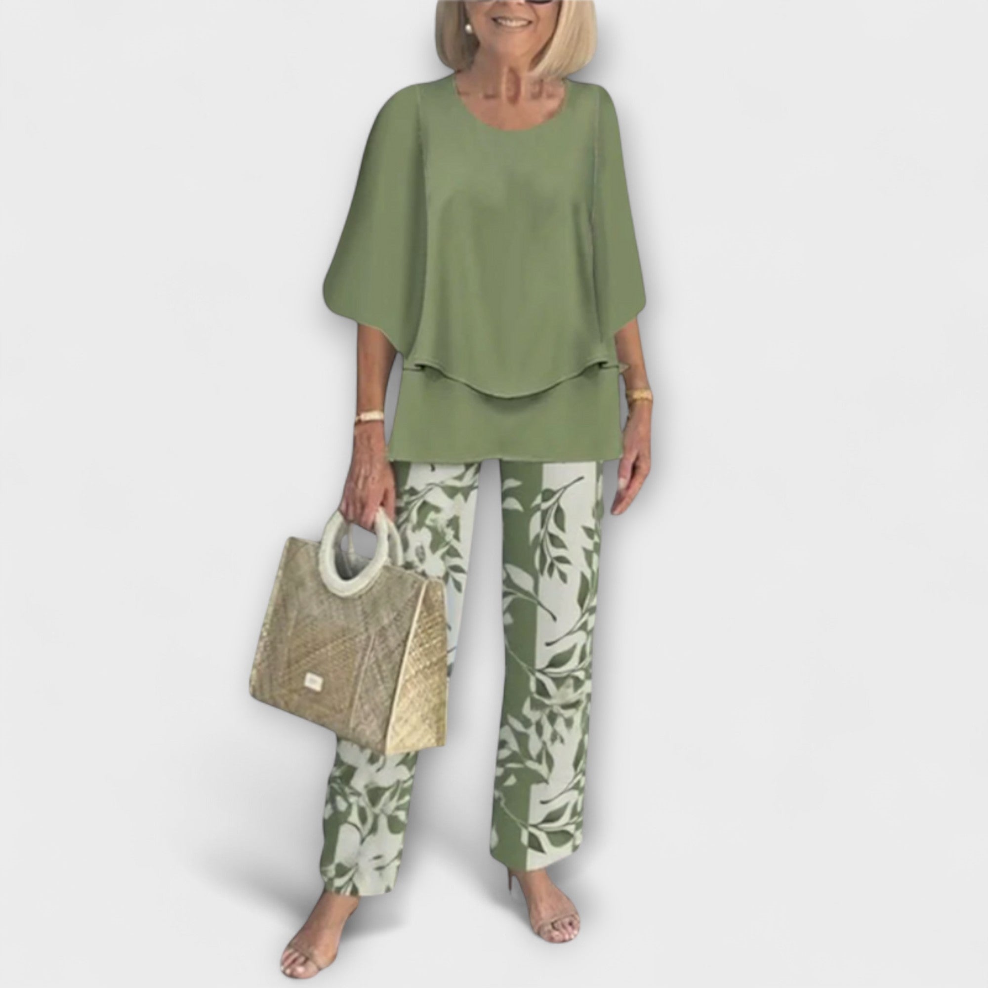 Rosamund - Set moderno con blusa comoda e pantaloni