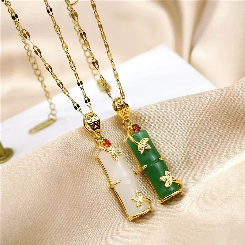 Collana con pendente in Giada