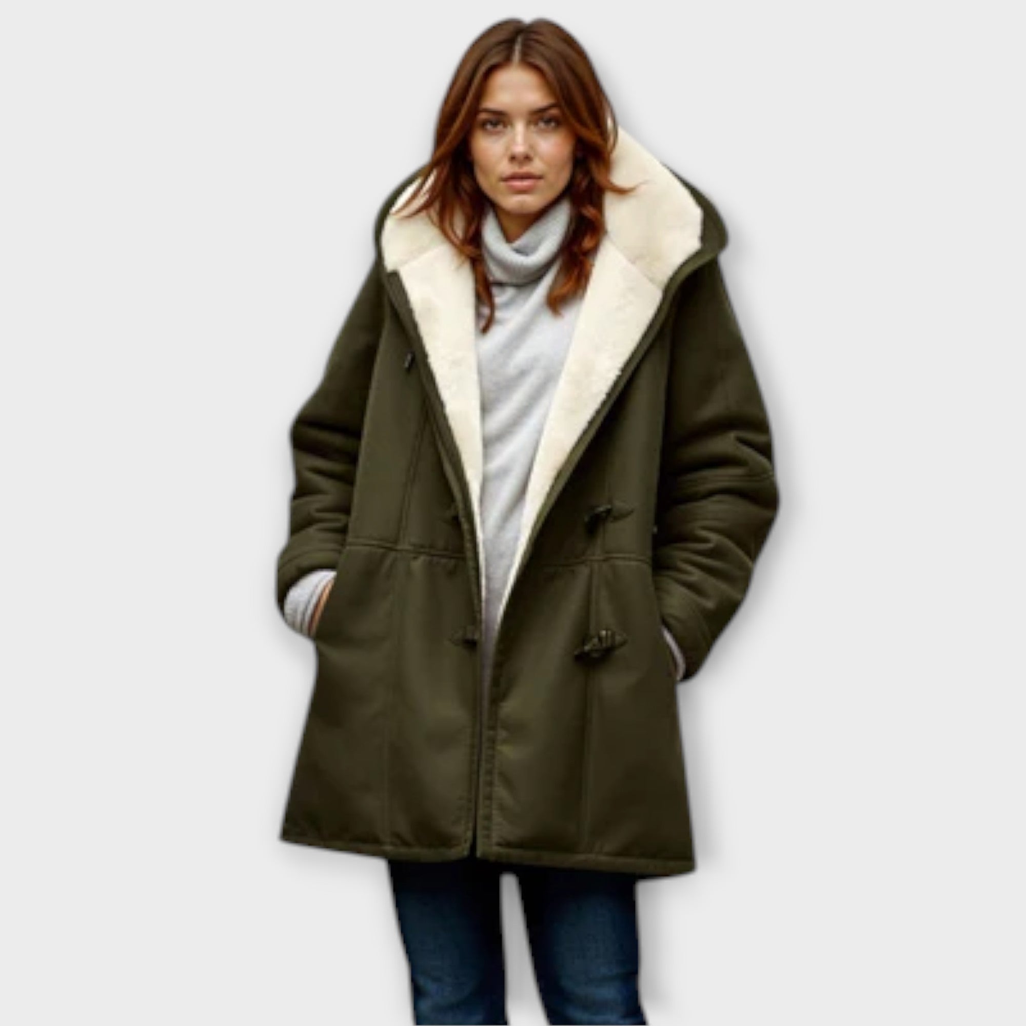 Antonia - Cappotto Foderato in Pelliccia Morbida
