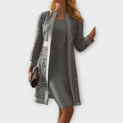 Runa - Elegante Abito Due Pezzi in Pizzo