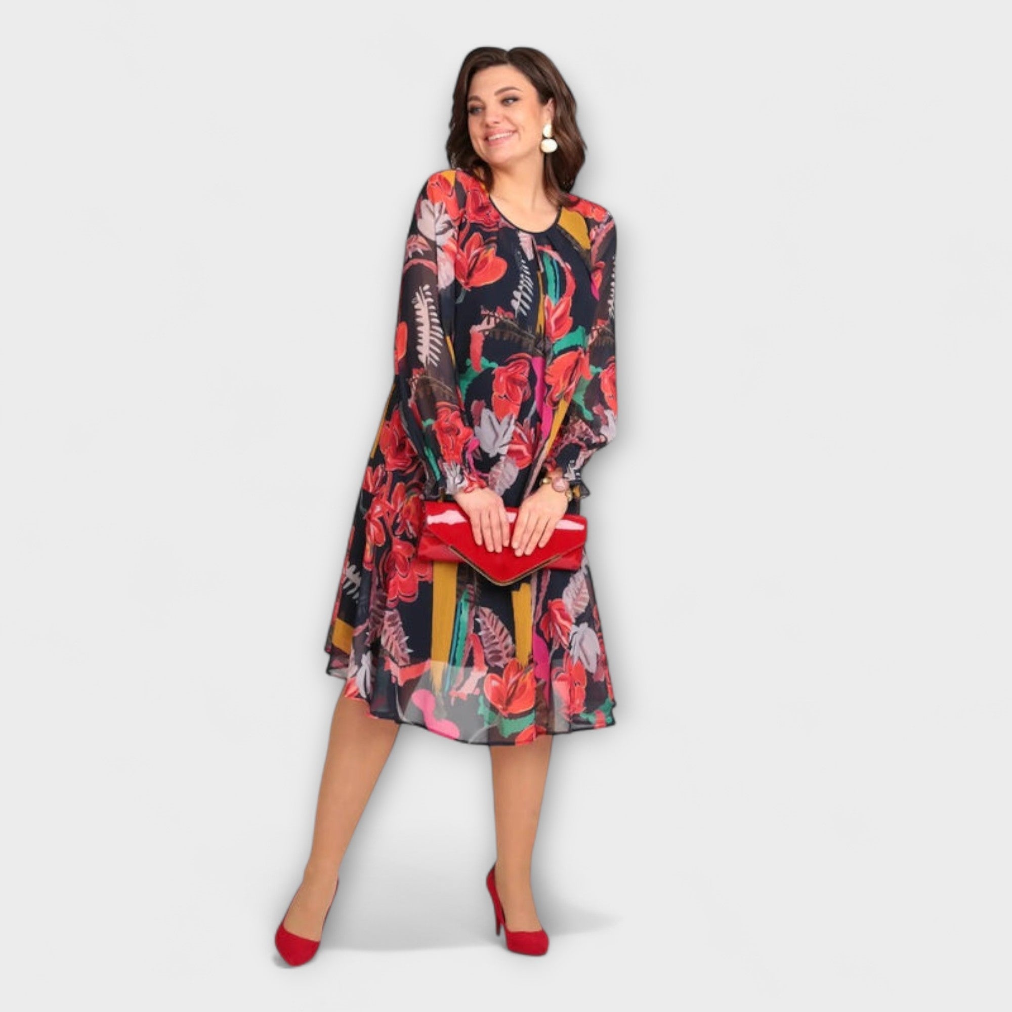 Caroline - Abito elegante in taglie forti per il massimo comfort
