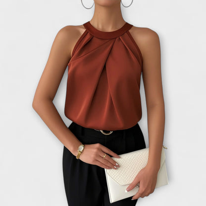 Skye - Elegante Blusa in Satin con Design Off-Shoulder
