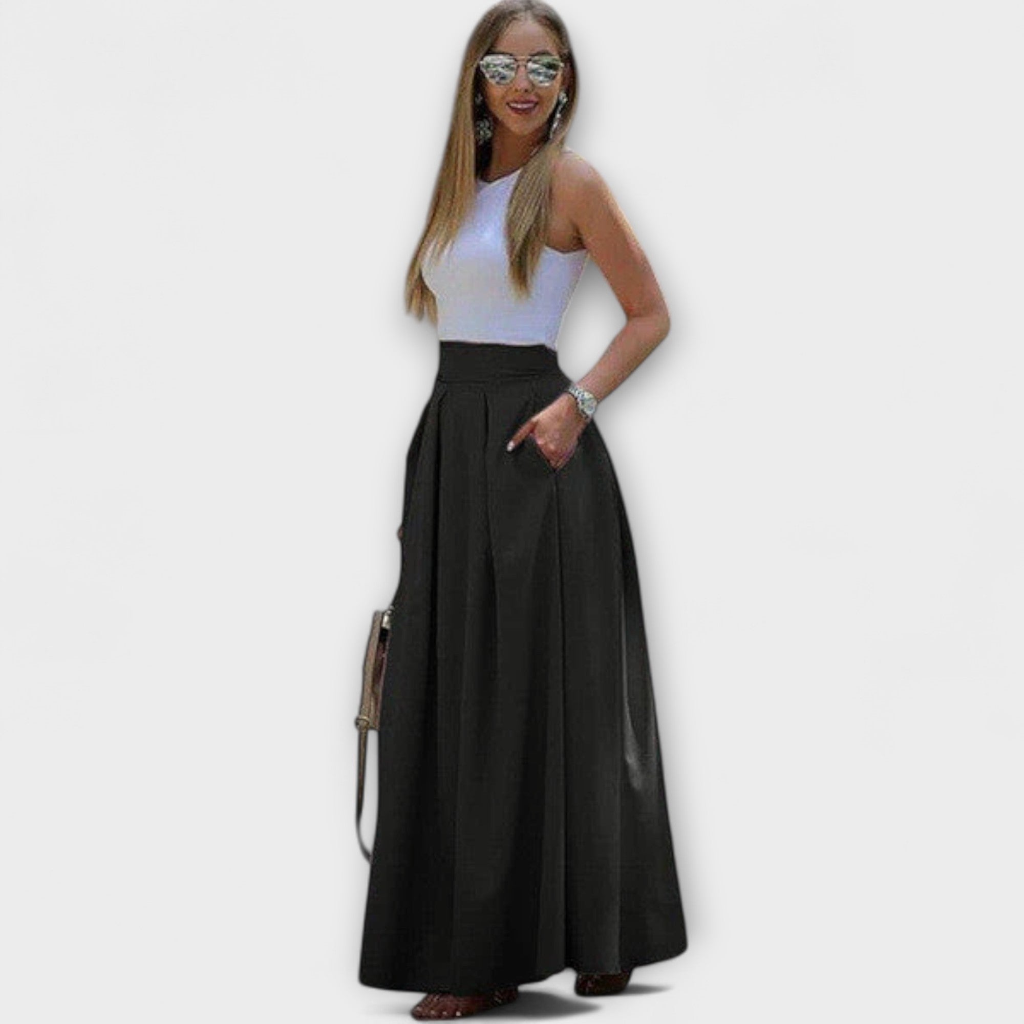 Tzafira – Gonna maxy elegante con vita alta