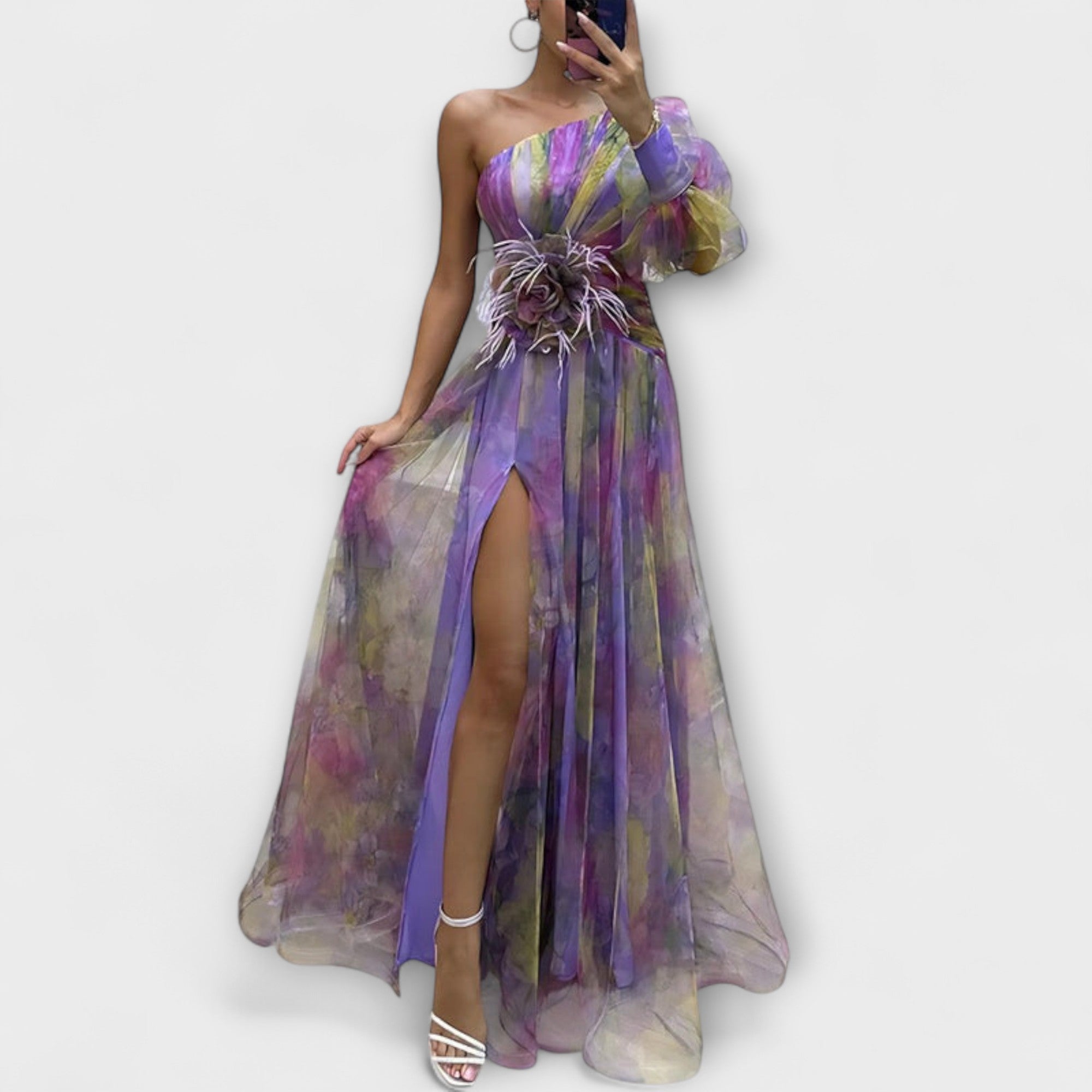 Minna – Abito Maxy Amelie Asimmetrico