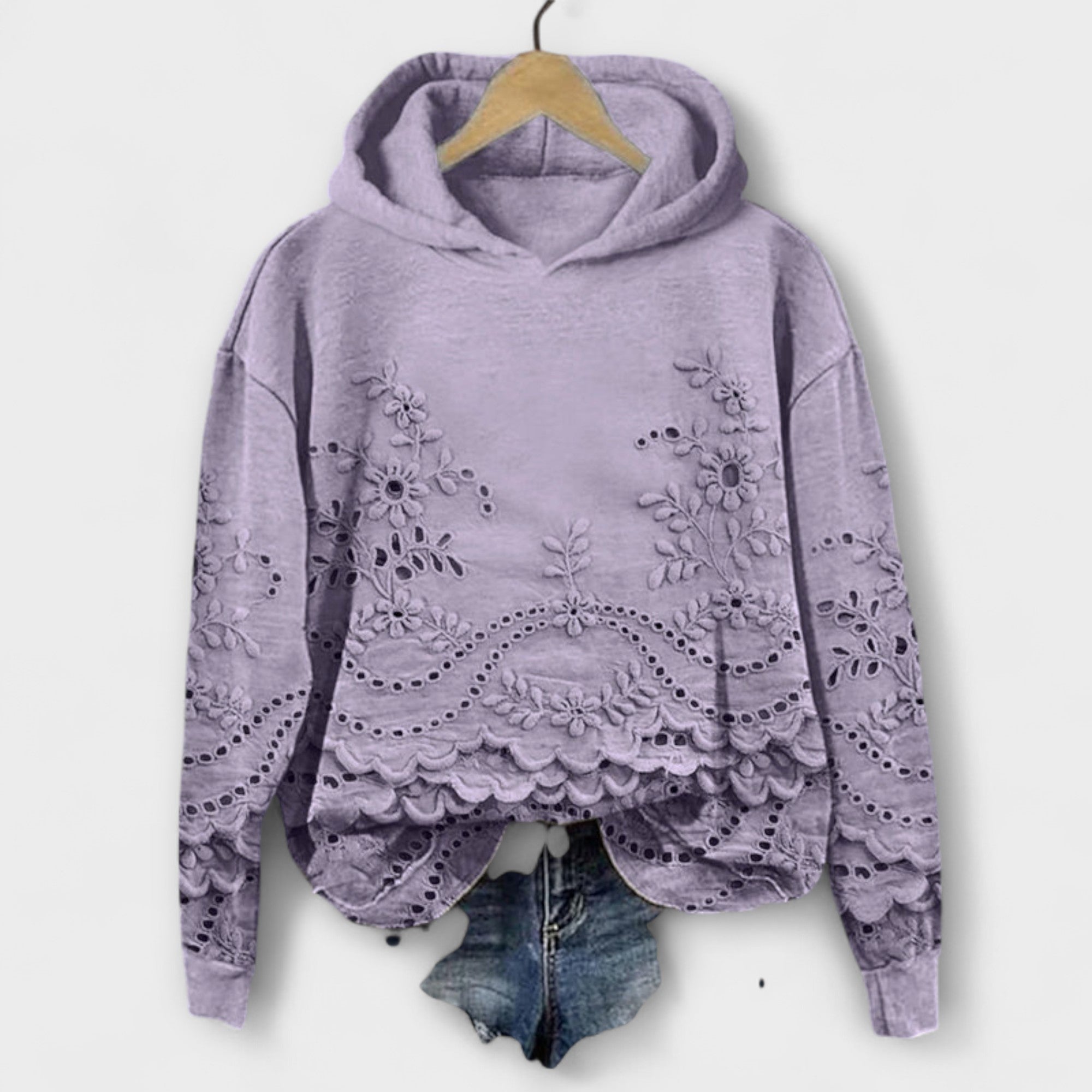 Grace – Felpa Vintage con Stampa Floreale