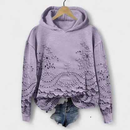 Grace – Felpa Vintage con Stampa Floreale