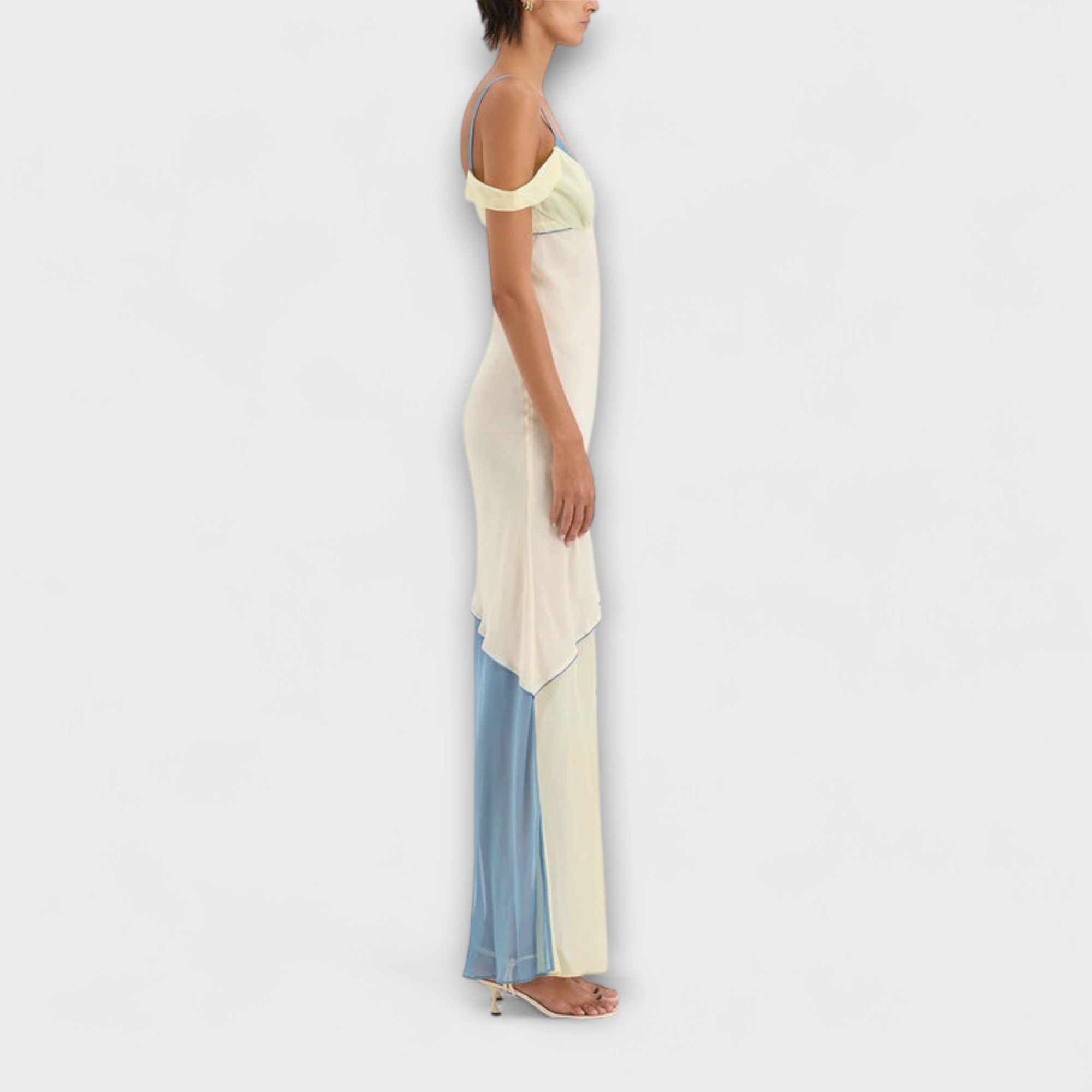 Alora - Vestito Midi Thames con Dettagli Splice