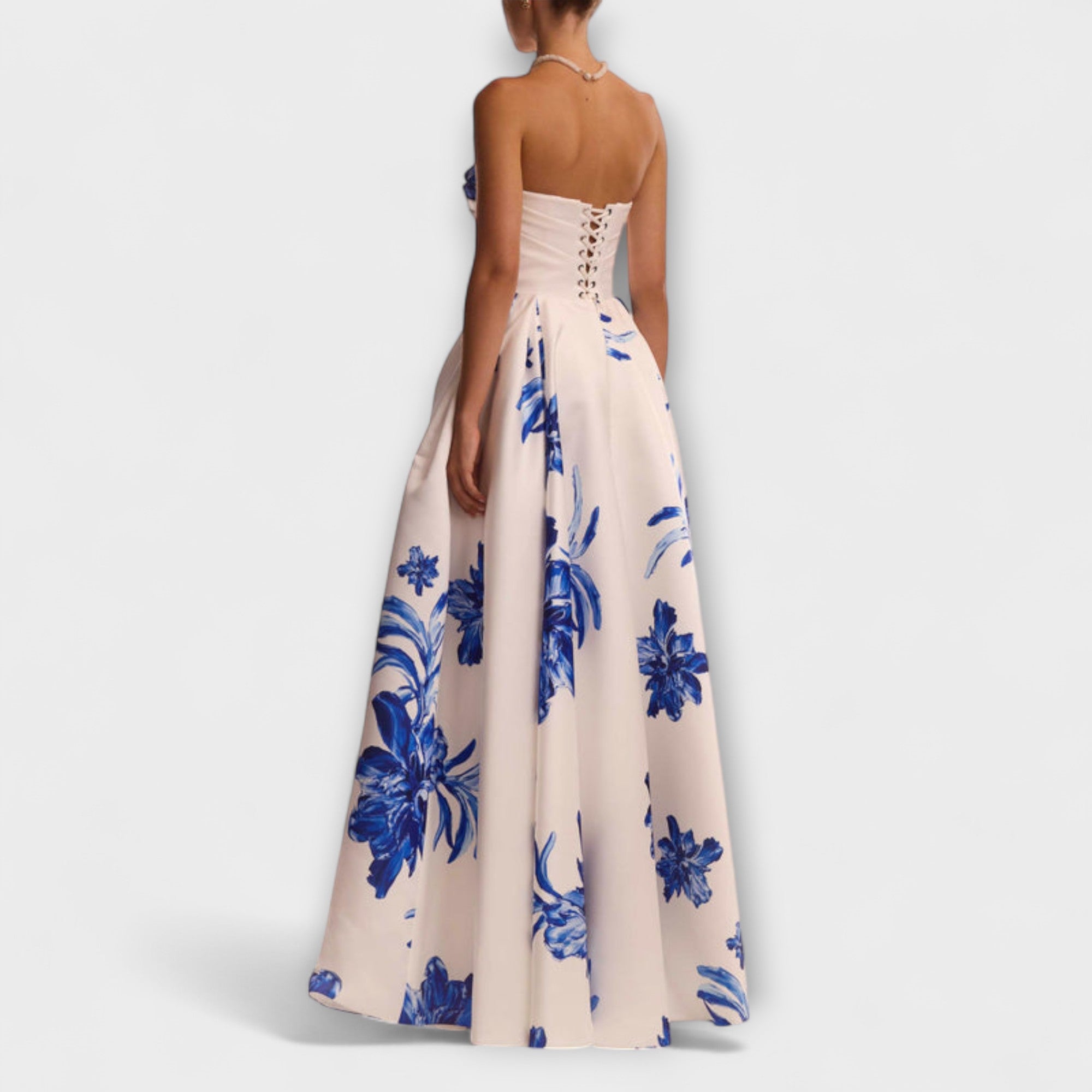 Rosalie - Elegante Maxidress a Spalle Scoperte con Fiori