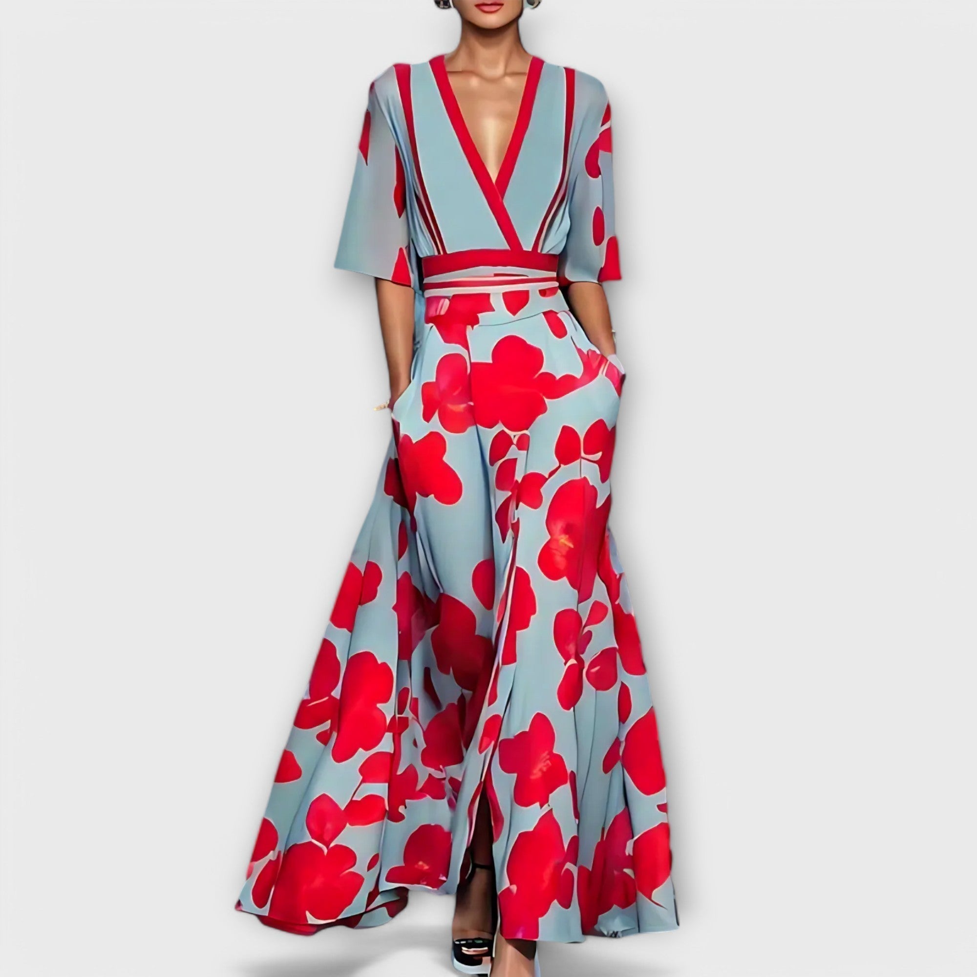 Elise - Elegante abito a tubino floreale