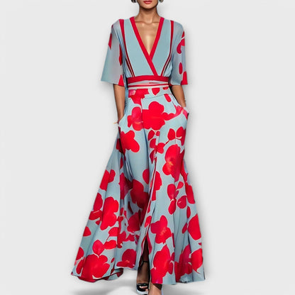 Elise - Elegante abito a tubino floreale