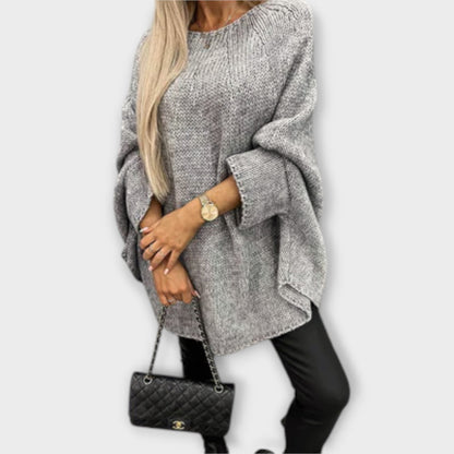 Isabelle - Maglione donna elegante con scollo rotondo