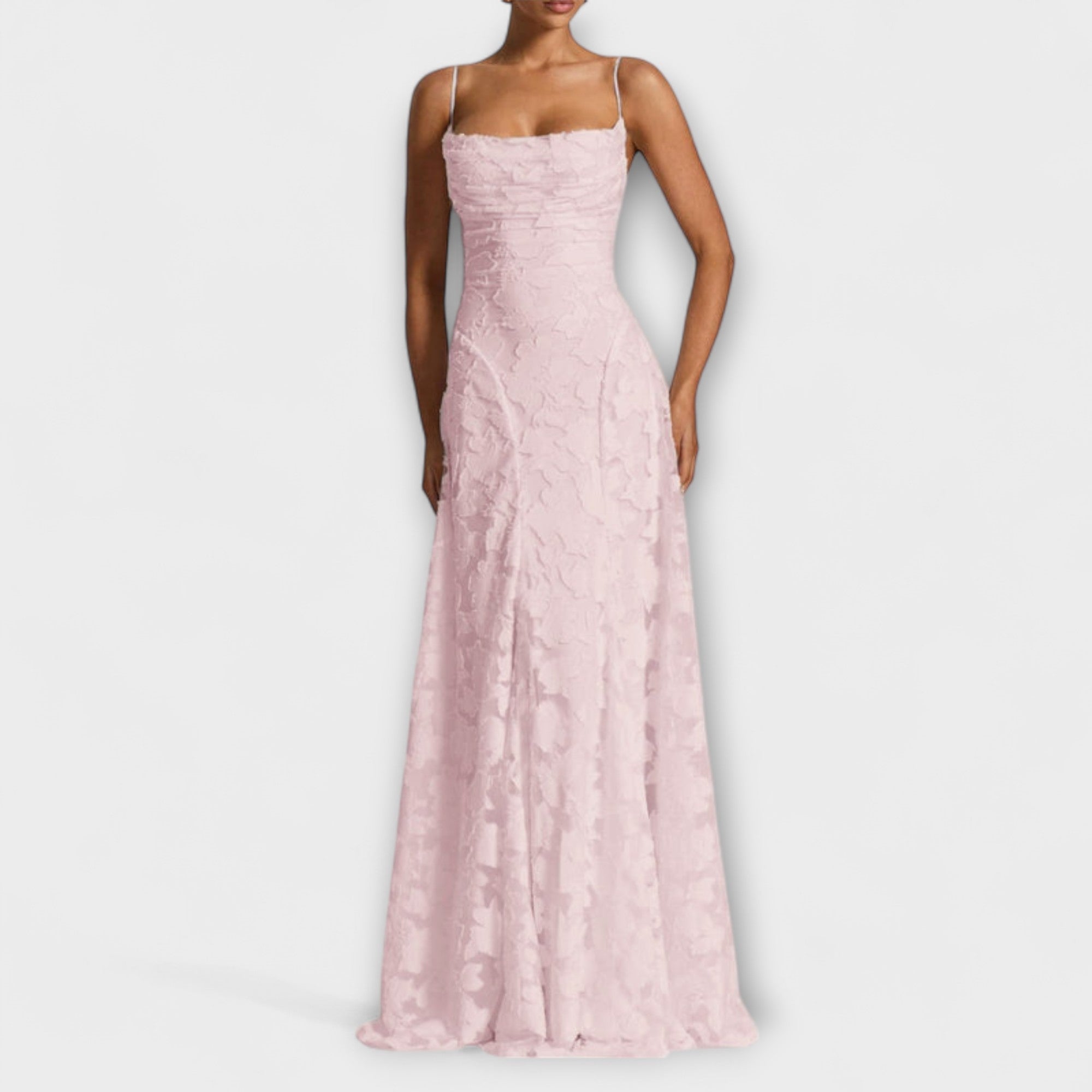 Emberly - Elegante Maxidress in Jacquard